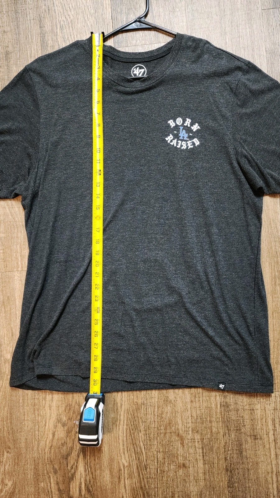 Born X Raised LA Dodgers Brand 47 Grey T Shirt XL