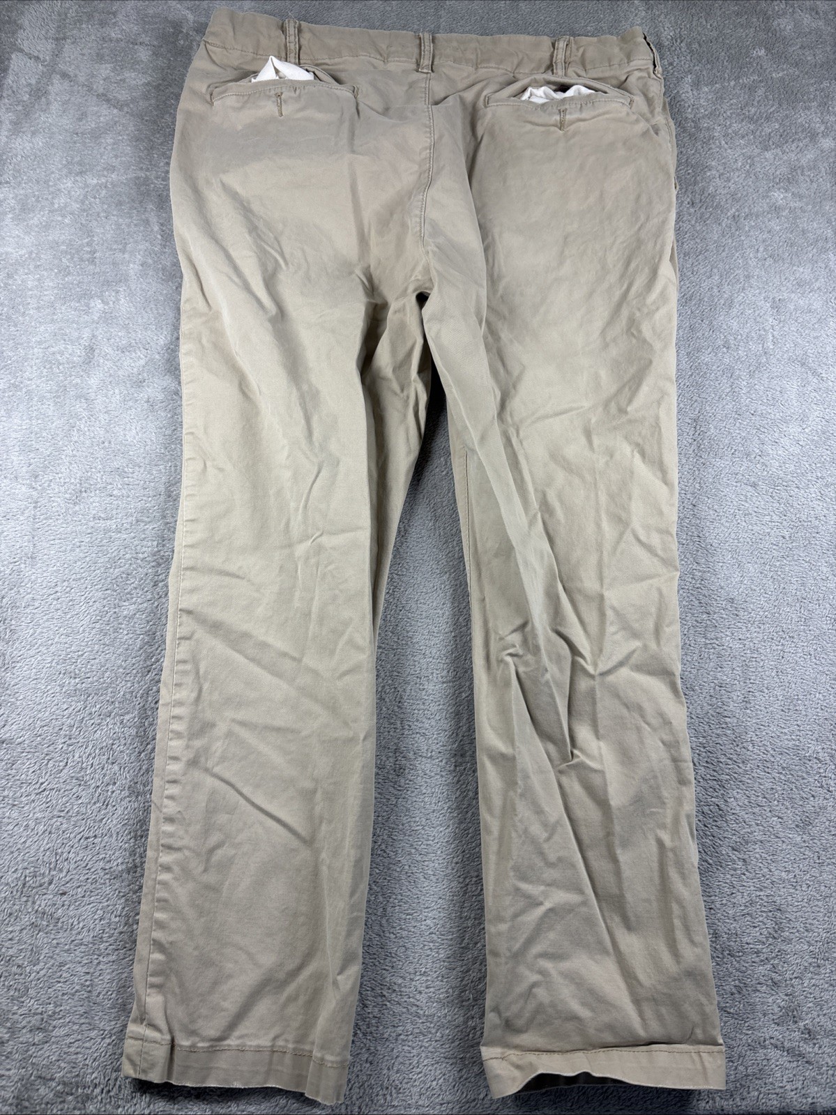 American Eagle Flex Khaki Chino Pants Men’s Size 40×30 Straight Fit Tan Beige