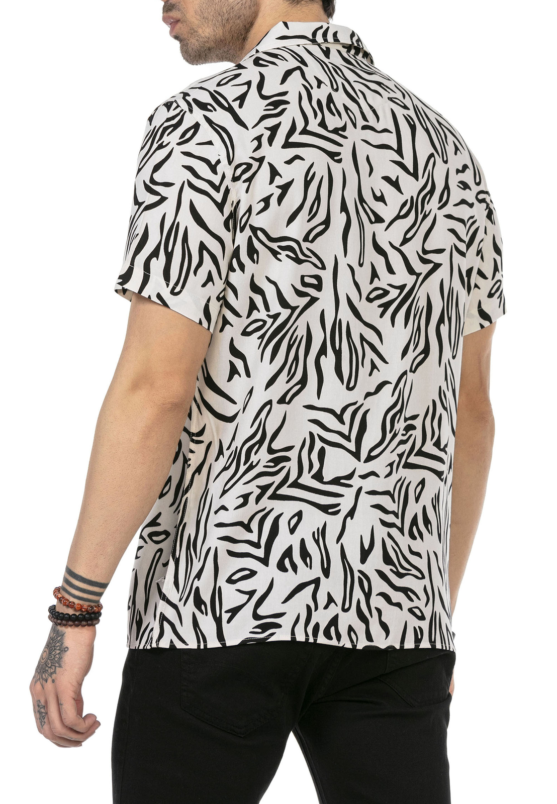 Redbridge Herren Hemd kurzarm Hawaii Hemden Sommer Freizeithemd Reguar Fit