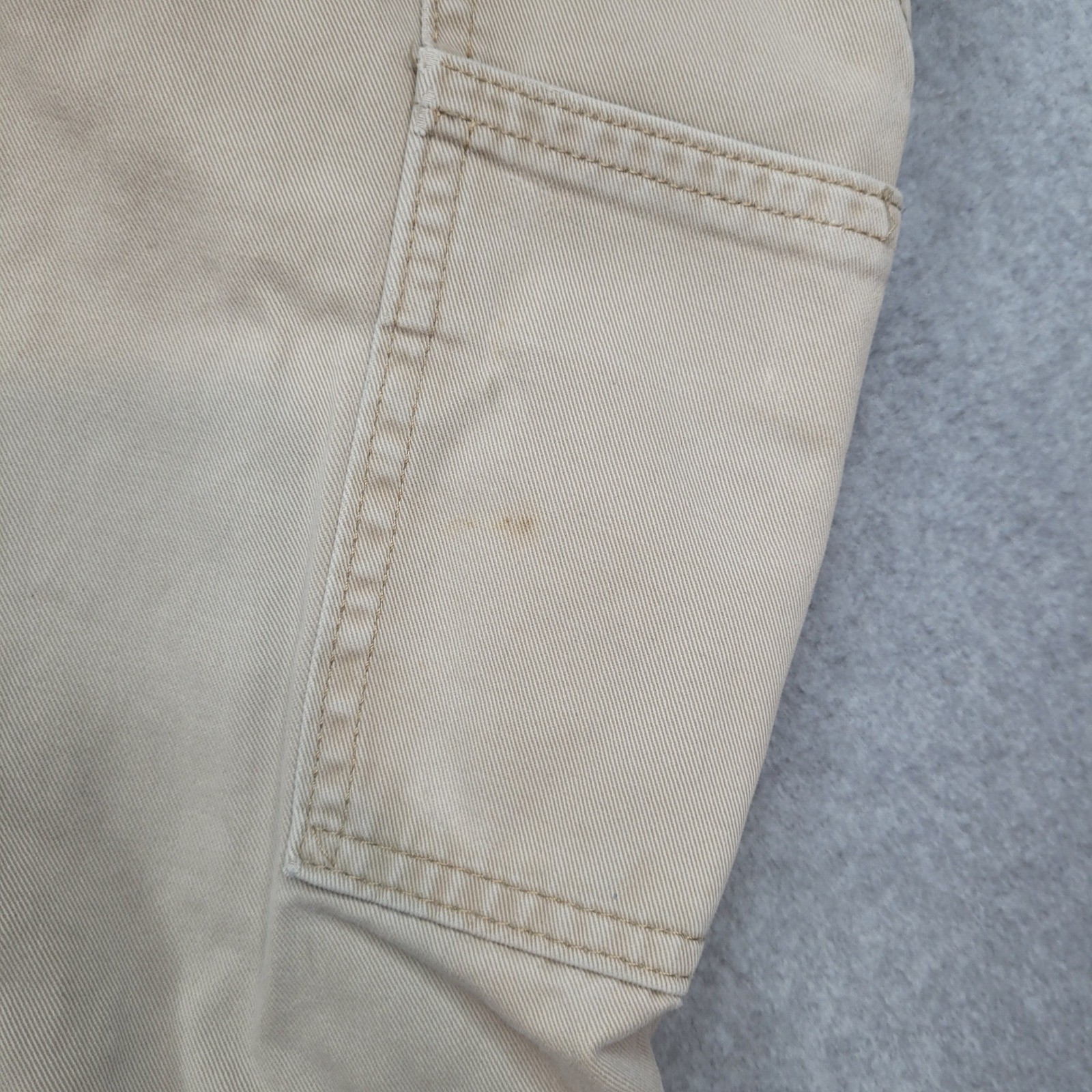 Carhartt Carpenter Pants Mens 34×32 Tan B324 FDK Relaxed Fit Workwear Cotton