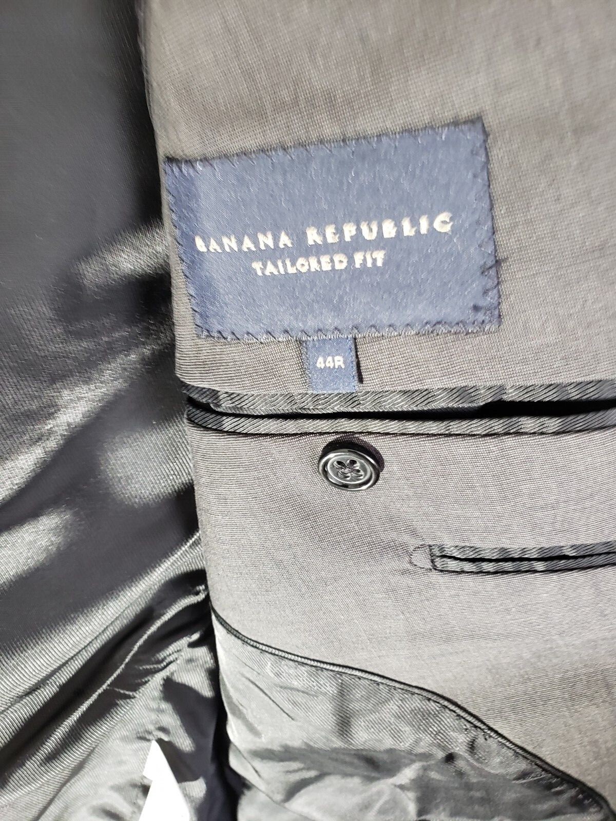 Men clothing Banana Republic suit size 38 2 piece cotton %2 elastane