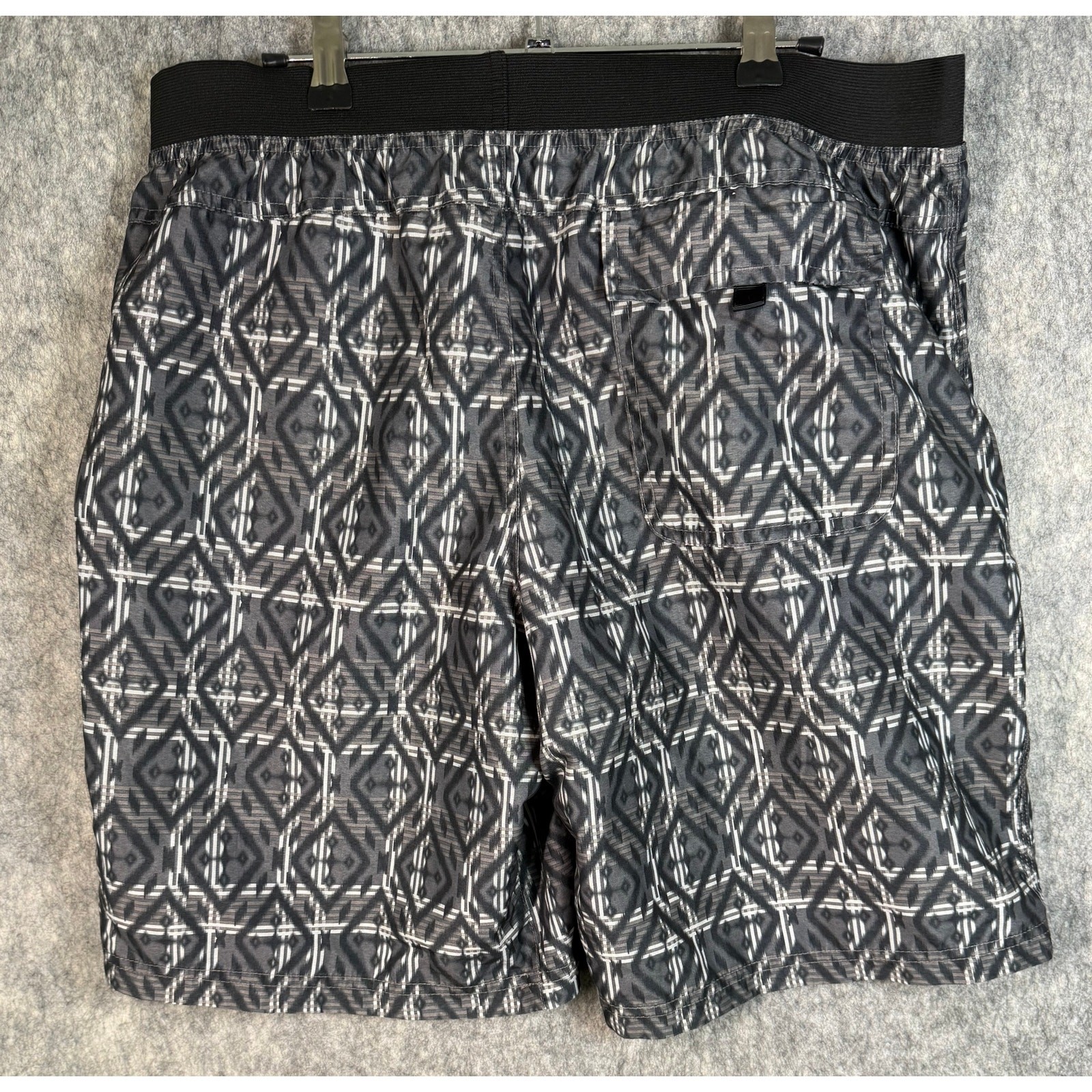prAna Mens Mojo Athletic Geometric Shorts Size Large Mixology Gravel