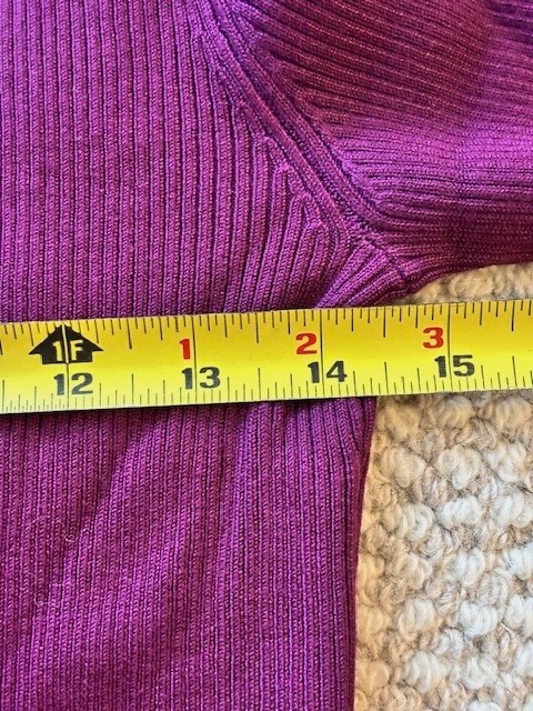 Womens Coldwater Creek Dark Magenta/purple turtleneck, NEW size XS