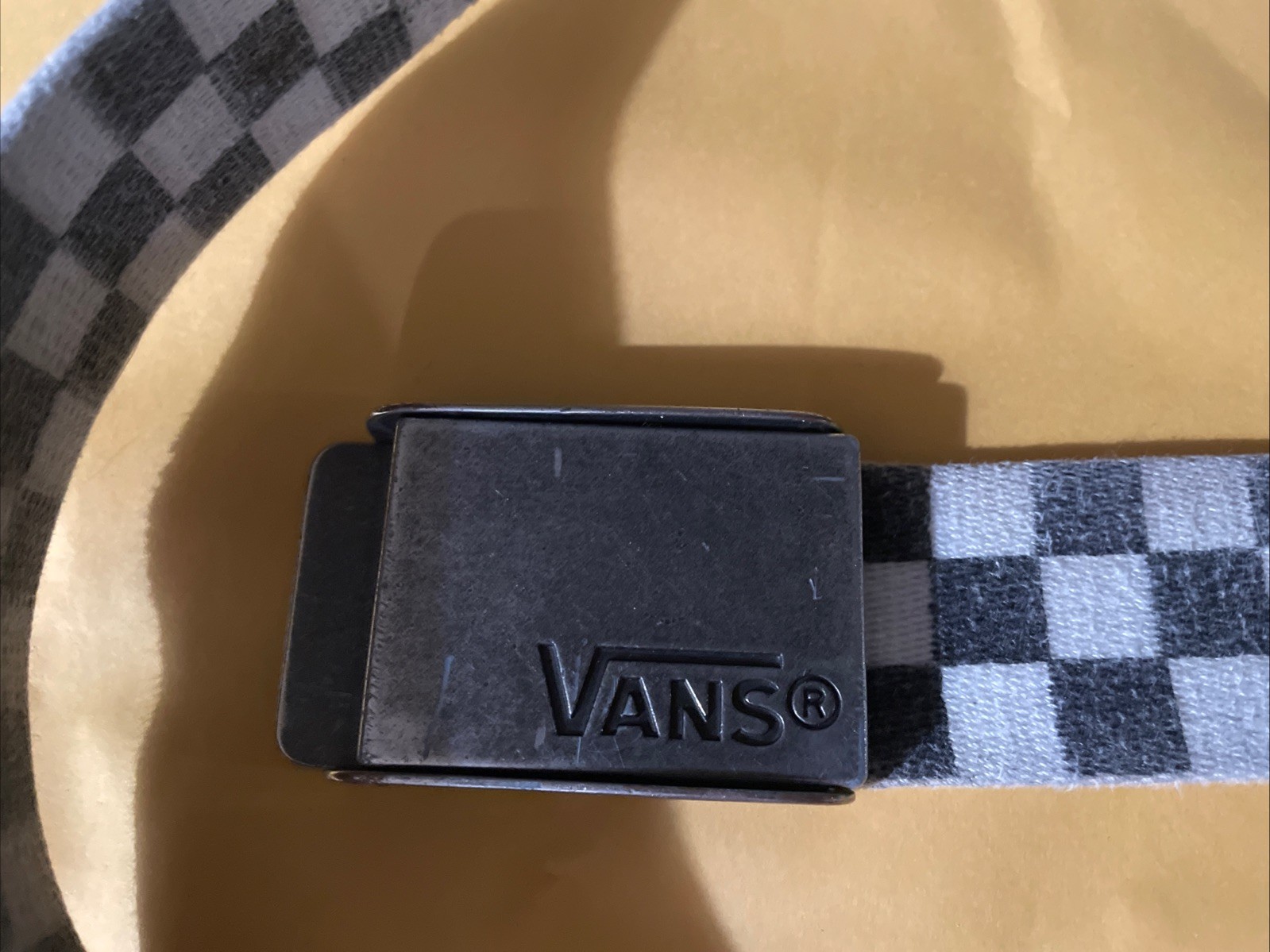 VANS Checkerboard Black & Gray Belt 45 Inches Fully Adjustable