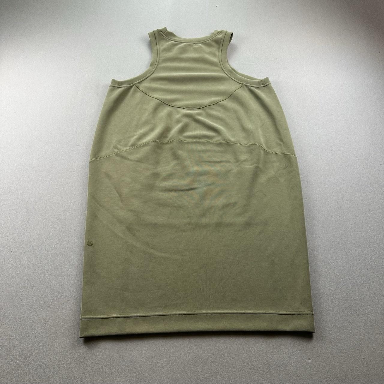 Lululemon Dress Womens 6 Olive Green Bronze Softstreme Back In Action Athletic