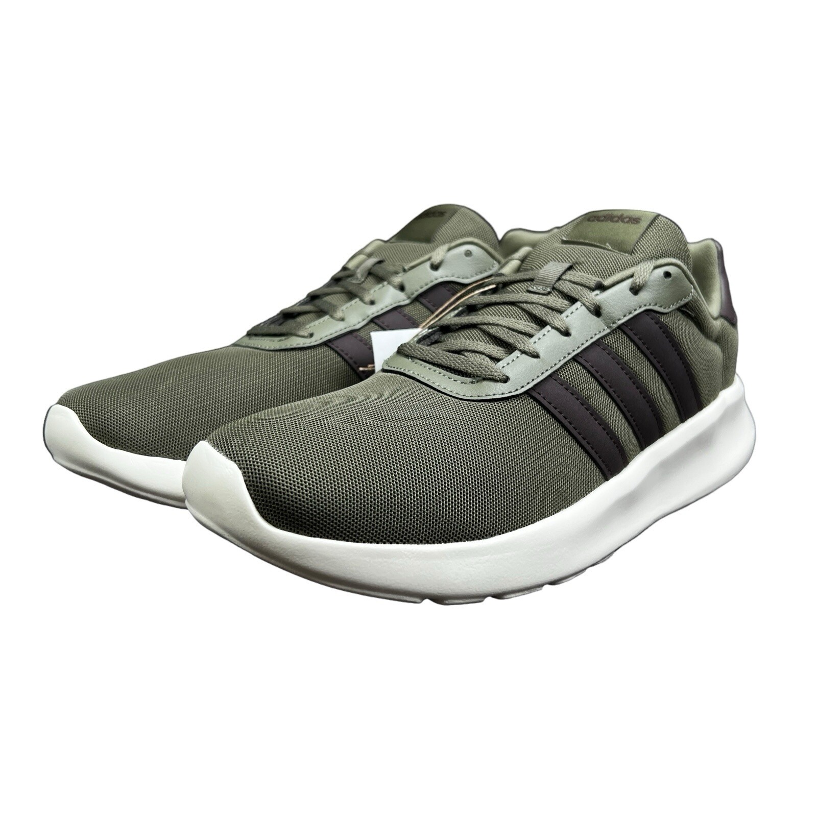 Adidas Lite Racer Adapt 3.0 Army Green White Black Shoes IG3605 Men’s Sz 8 – 13
