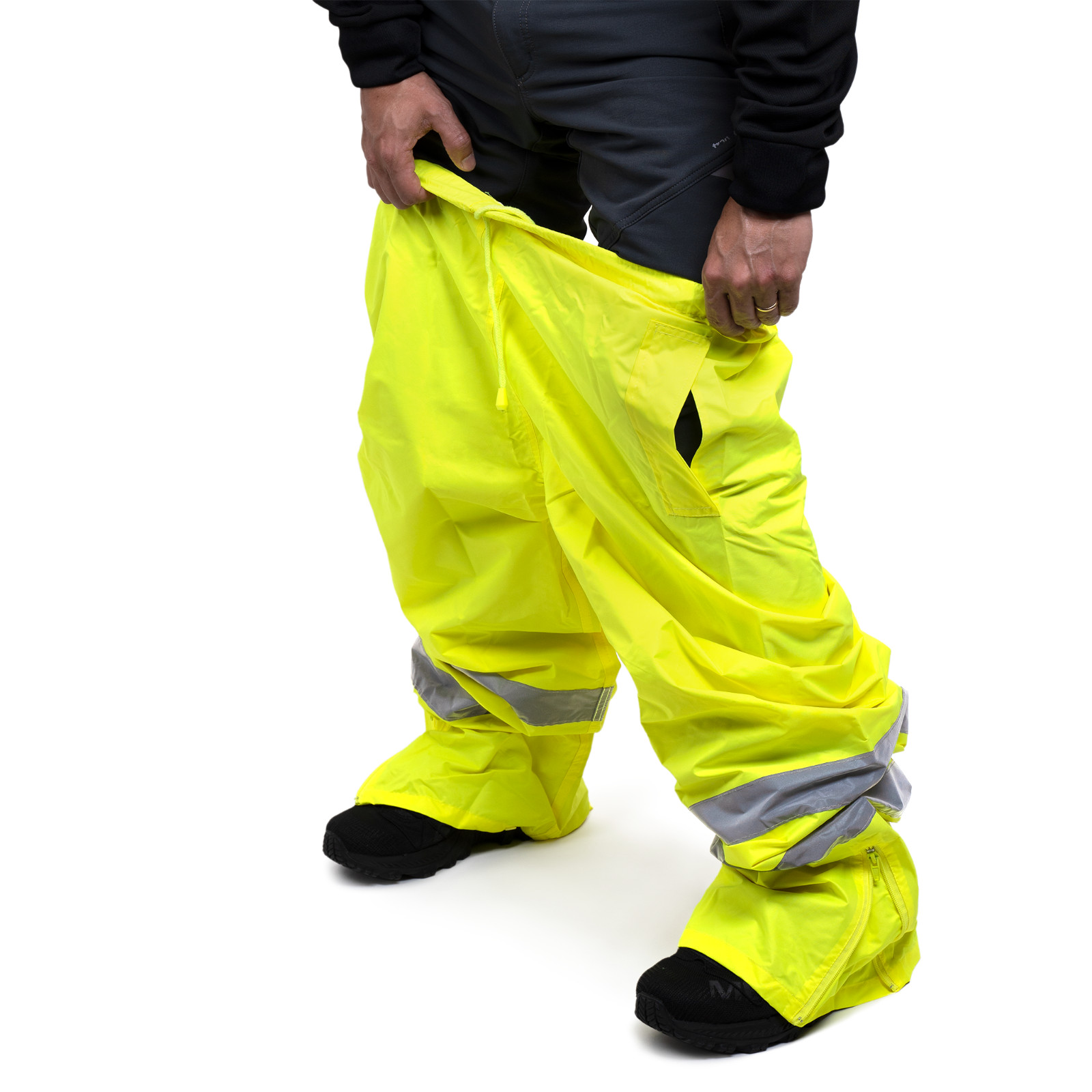 Hi Vis Rain Pants Work Waterproof Reflective High Visibility Safety ANSI
