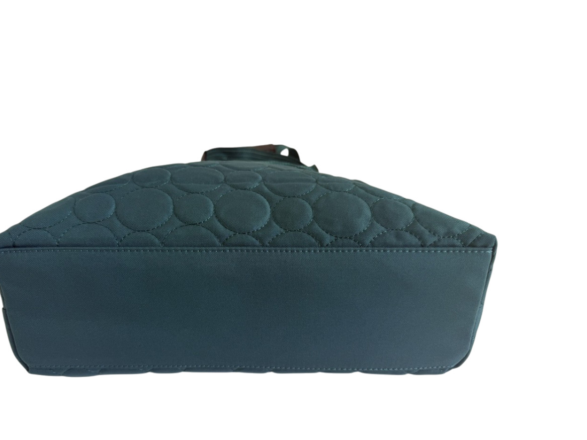 Thirty-One NEW Jade Quilted Dots $75 Vary You Versatile Tote Bag Handbag Purse