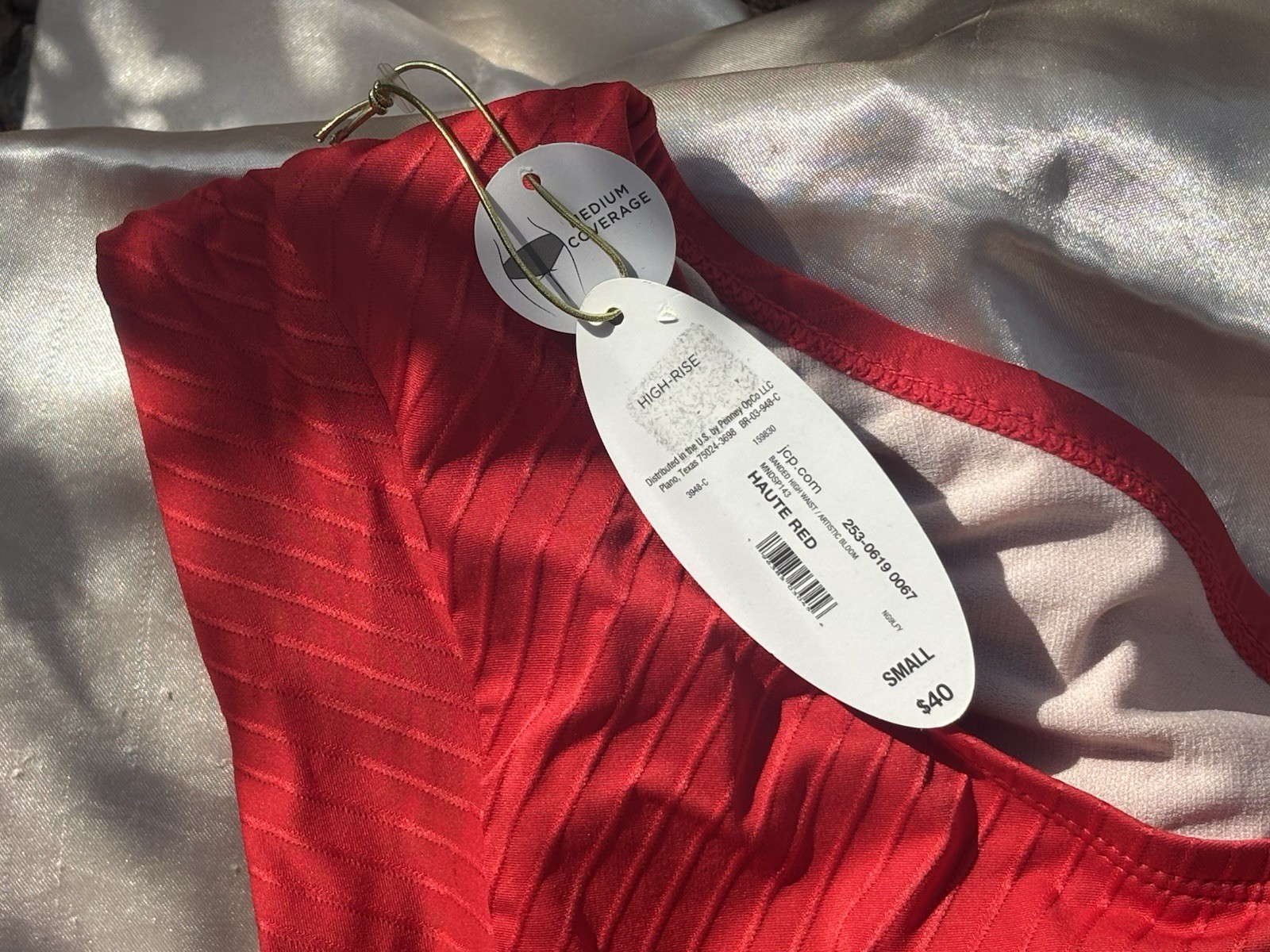 Mynah Size Small Red Swimwear Swimsuit
