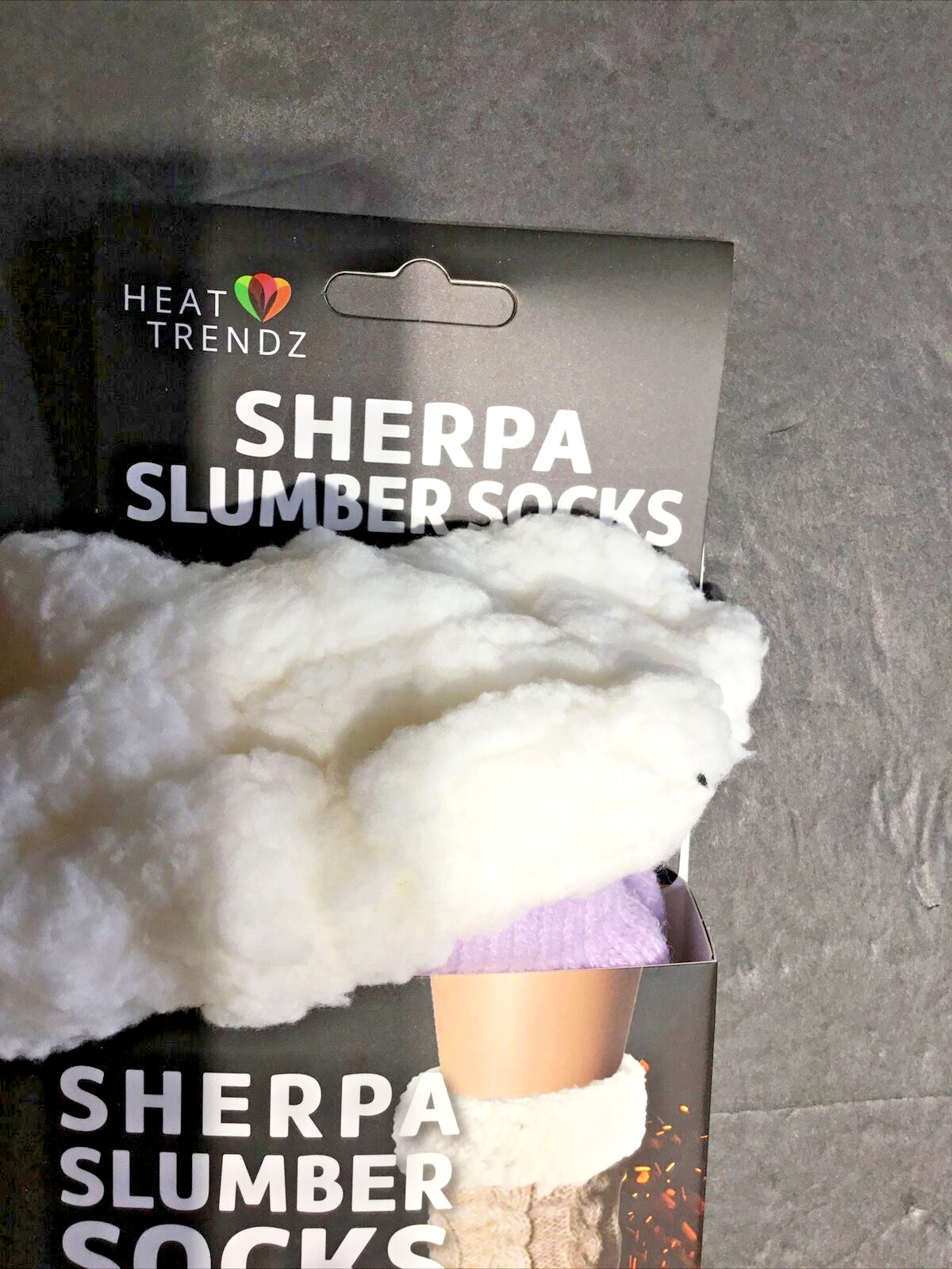 Heat Trendz Sherpa Slumber Socks – One Size Fits All Unisex /Light Purple