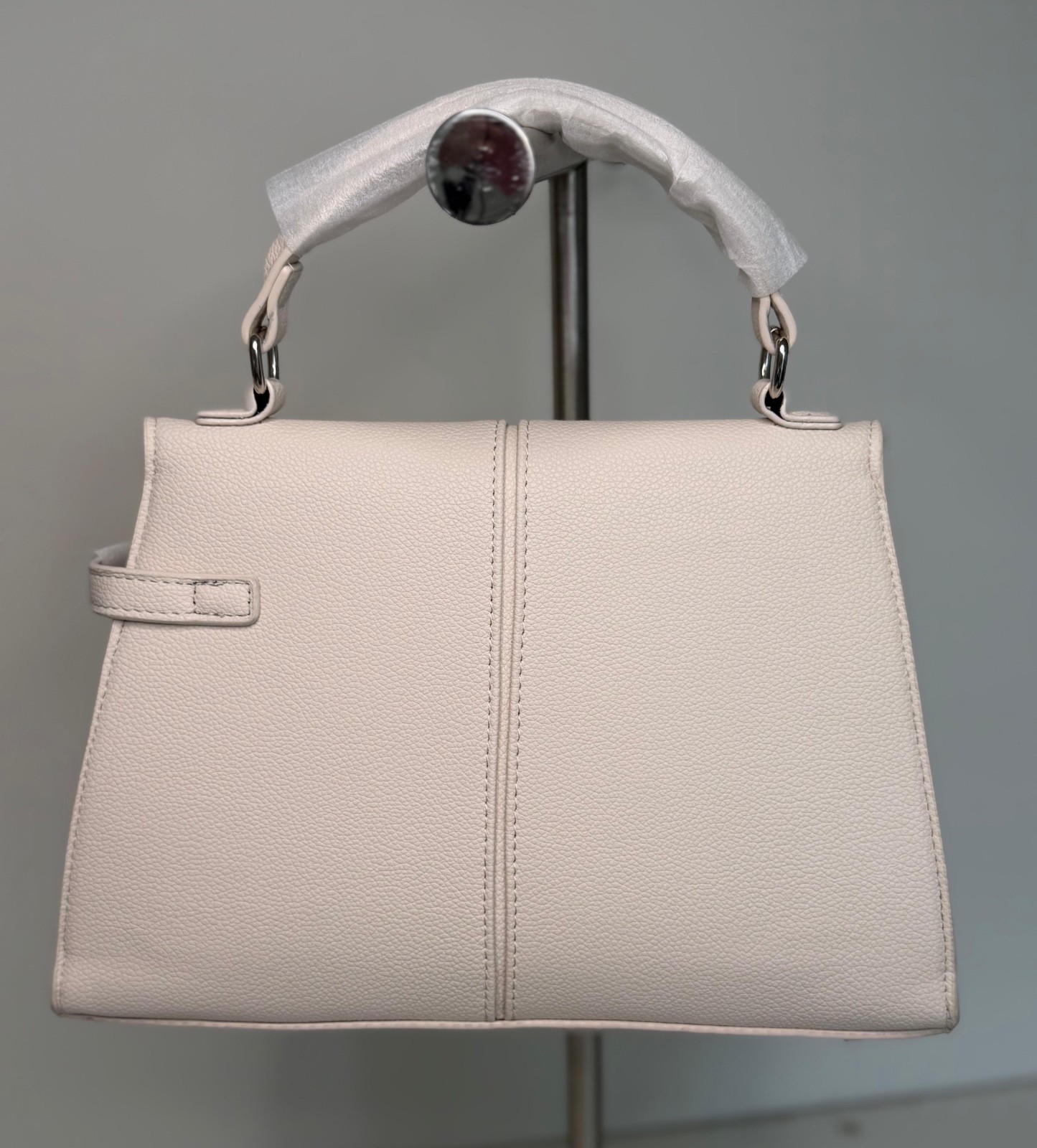 Structured Top Handle Bag, Women Elegant Satchel Purse, Mini Handbag with Strap