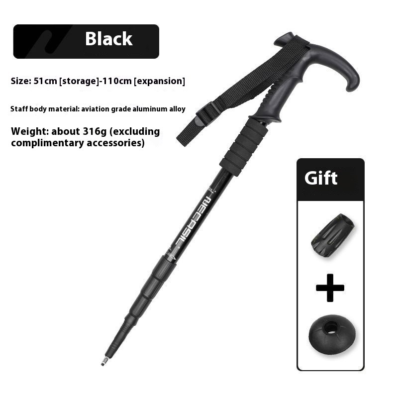 Trekking Poles Nordic Walking Hiking Sticks Anti-shock Adjustable Alpenstock