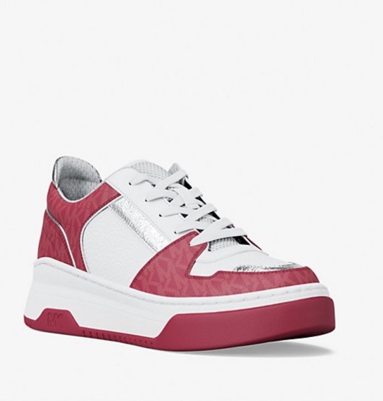 Michael Kors Lexi Women’s Sneaker Dark Raspberry Pink Size 9 New In Box $195