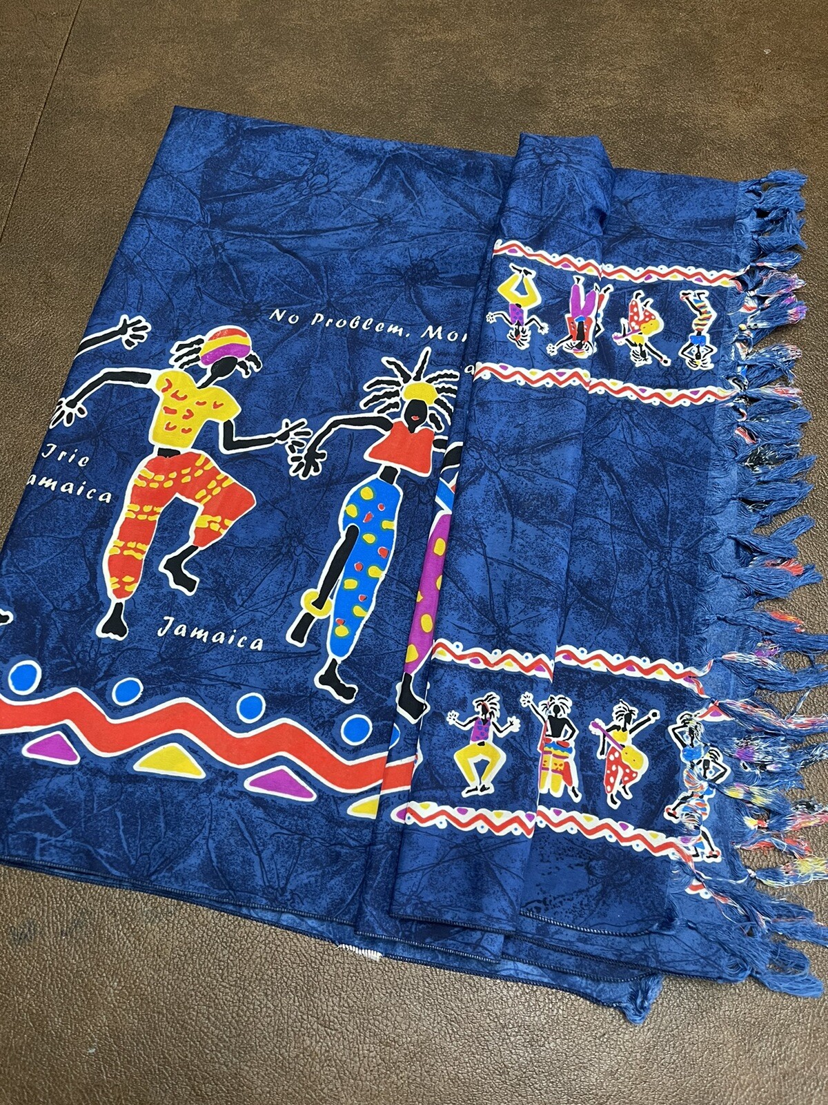 Scarf Afrobeat Tribal Sarong/ Wrap Beachwear Jamaica Beach Vacay 42″X 68″ Approx