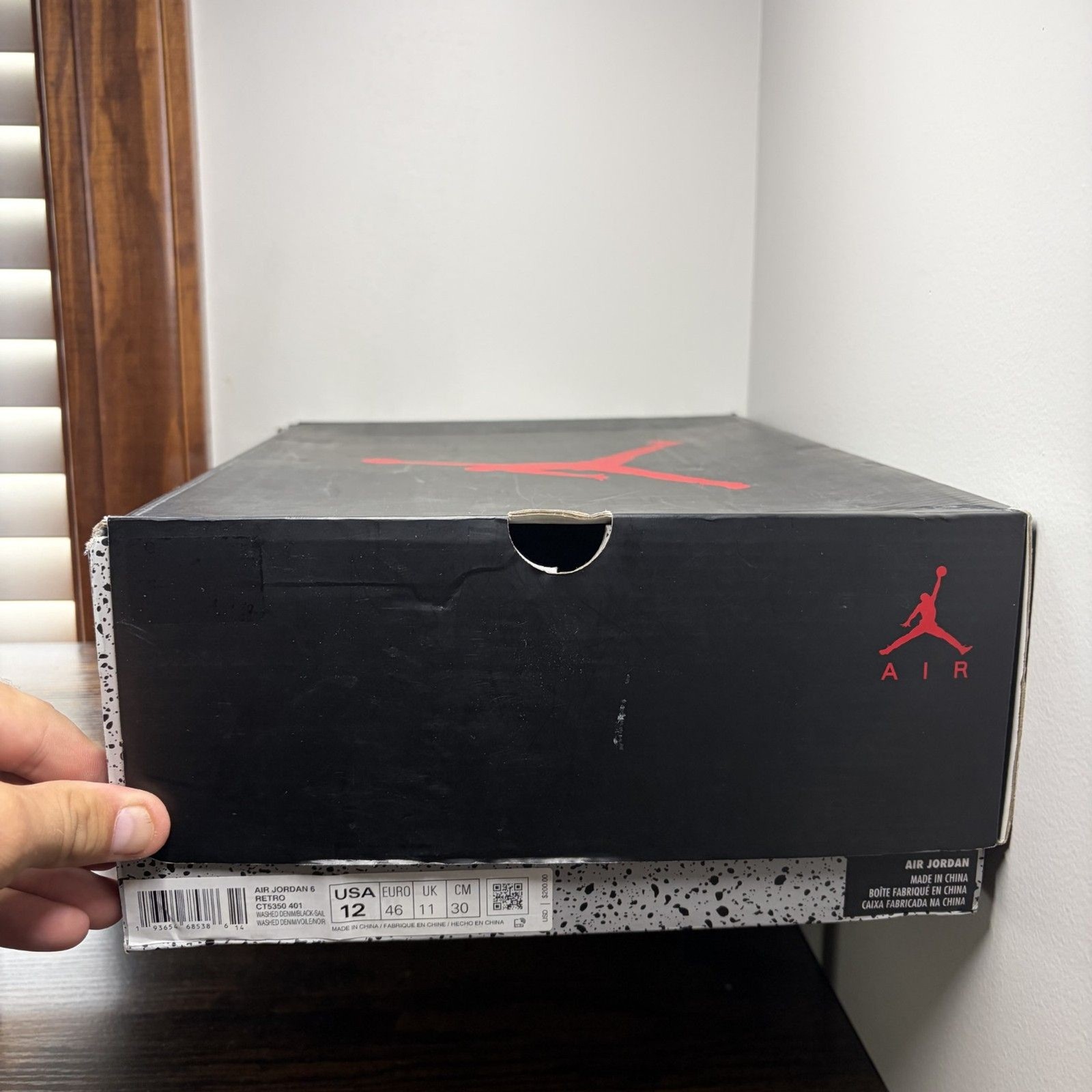 Size 12 – Air Jordan 6 Washed Denim