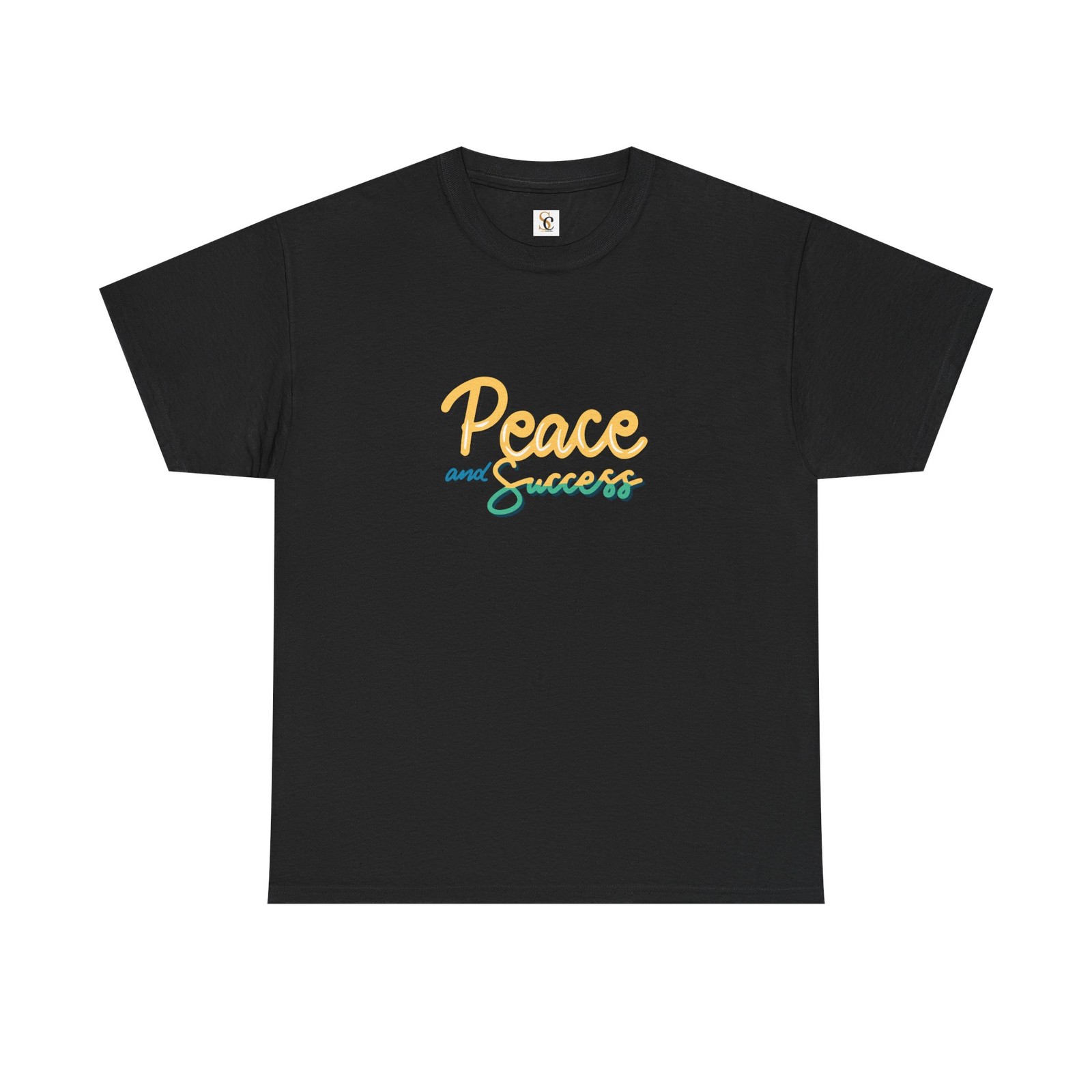 Retro Script Graphic T-Shirt — ‘Peace and Success’ Tee