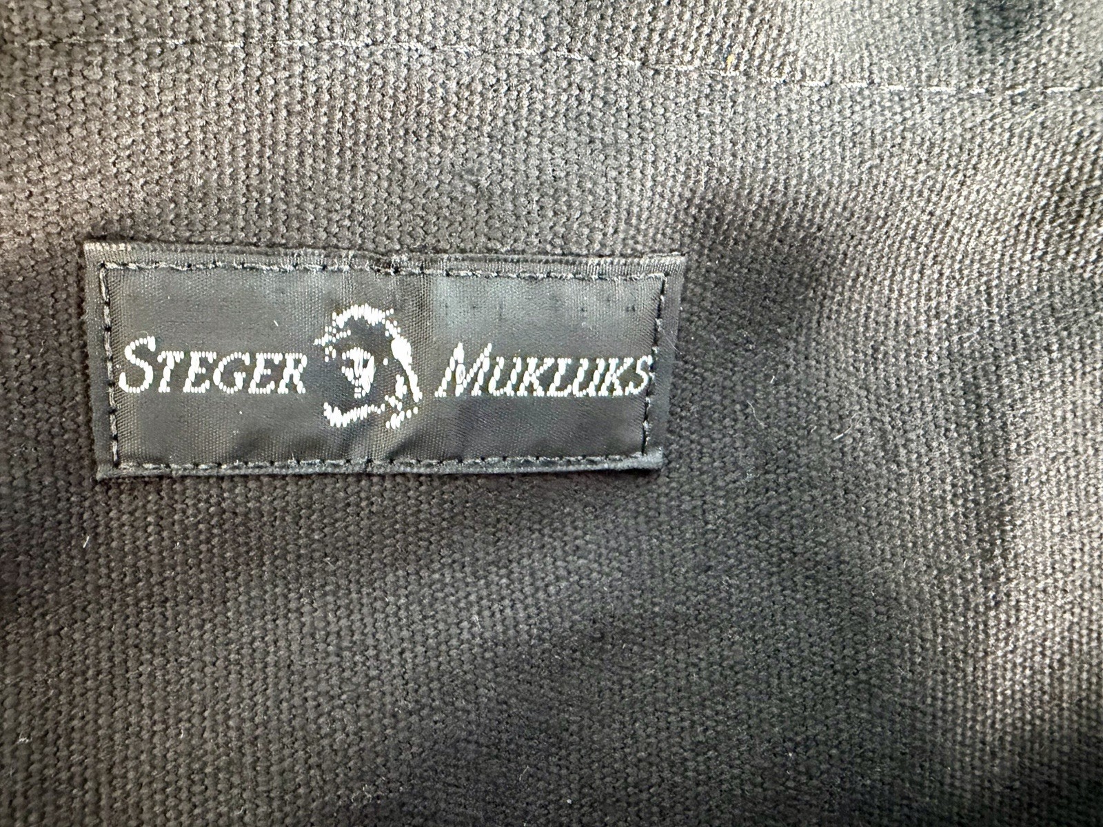Steger Mukluks Moose Hide Leather Canvas Woman’s 10 Chestnut Black – See Notes
