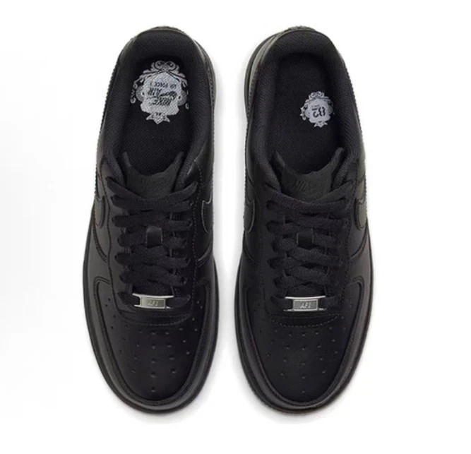 Men’s Nike Air Force 1 07 Low Top Sneakers Shoes – All Black