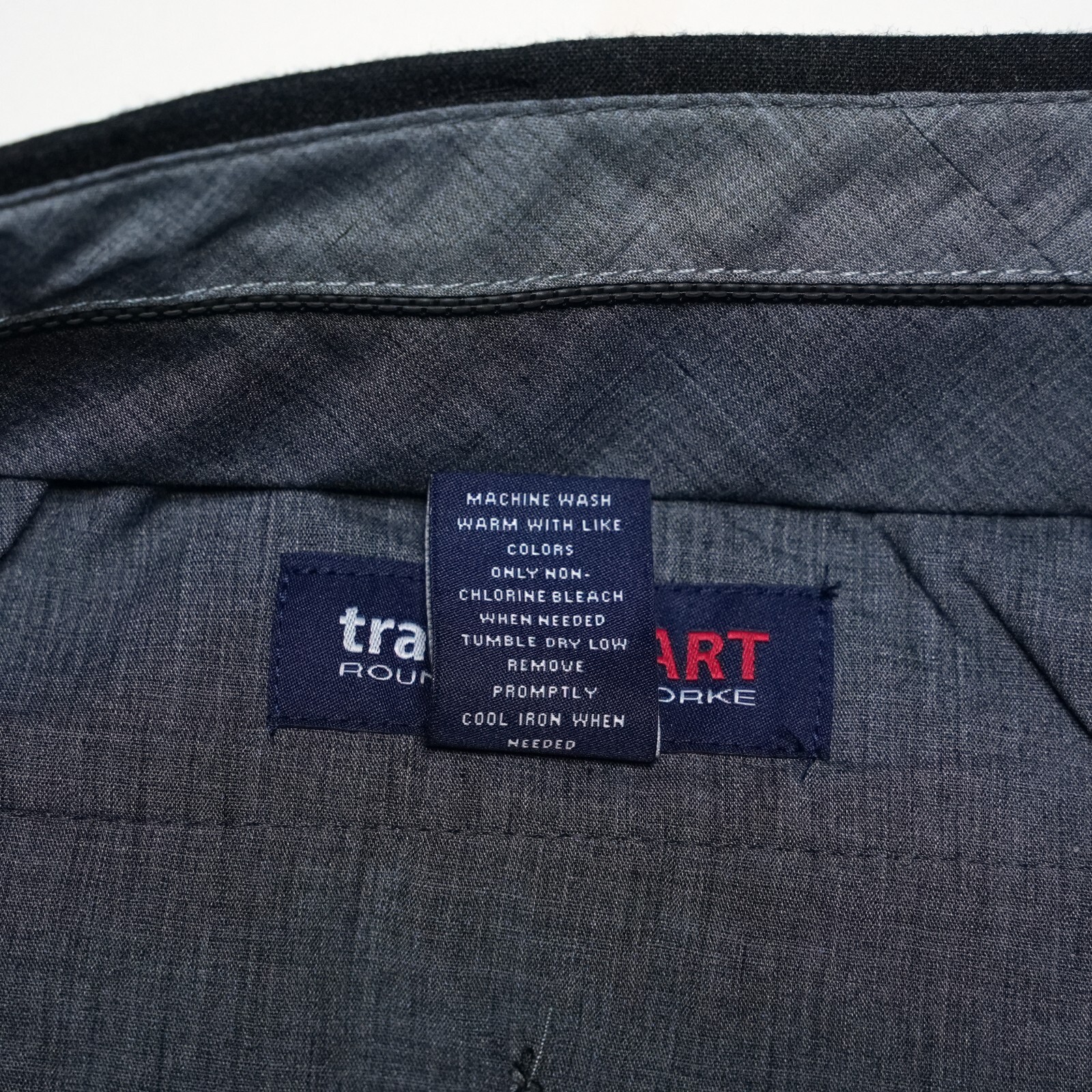 Roundtree Yorke TravelSmart Pants XLT 42″x36 Tall Charcoal Easy Care Comfort NWT