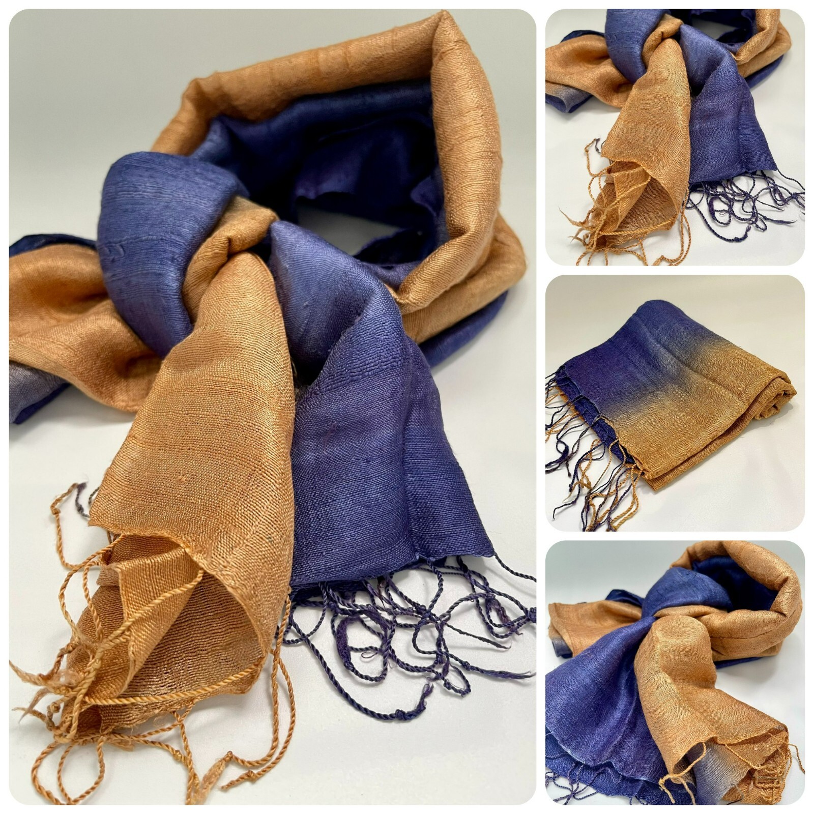100% Vietnamese Fabric Scarf Shawl Pashmina 64 x 23.5 inch Soft Highest Quality