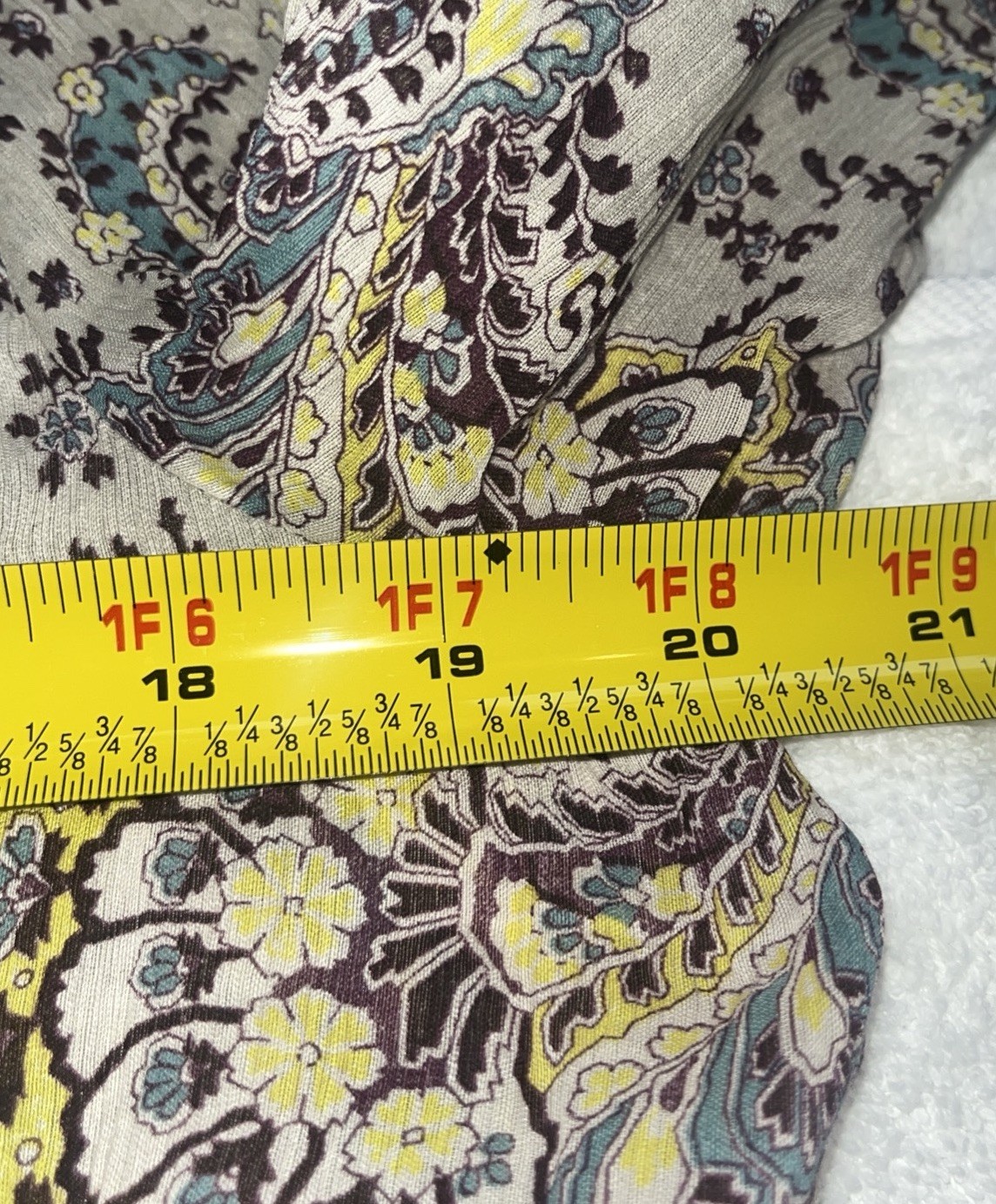Elizabeth and James Silk Paisley Boho Blouse Top Large v2