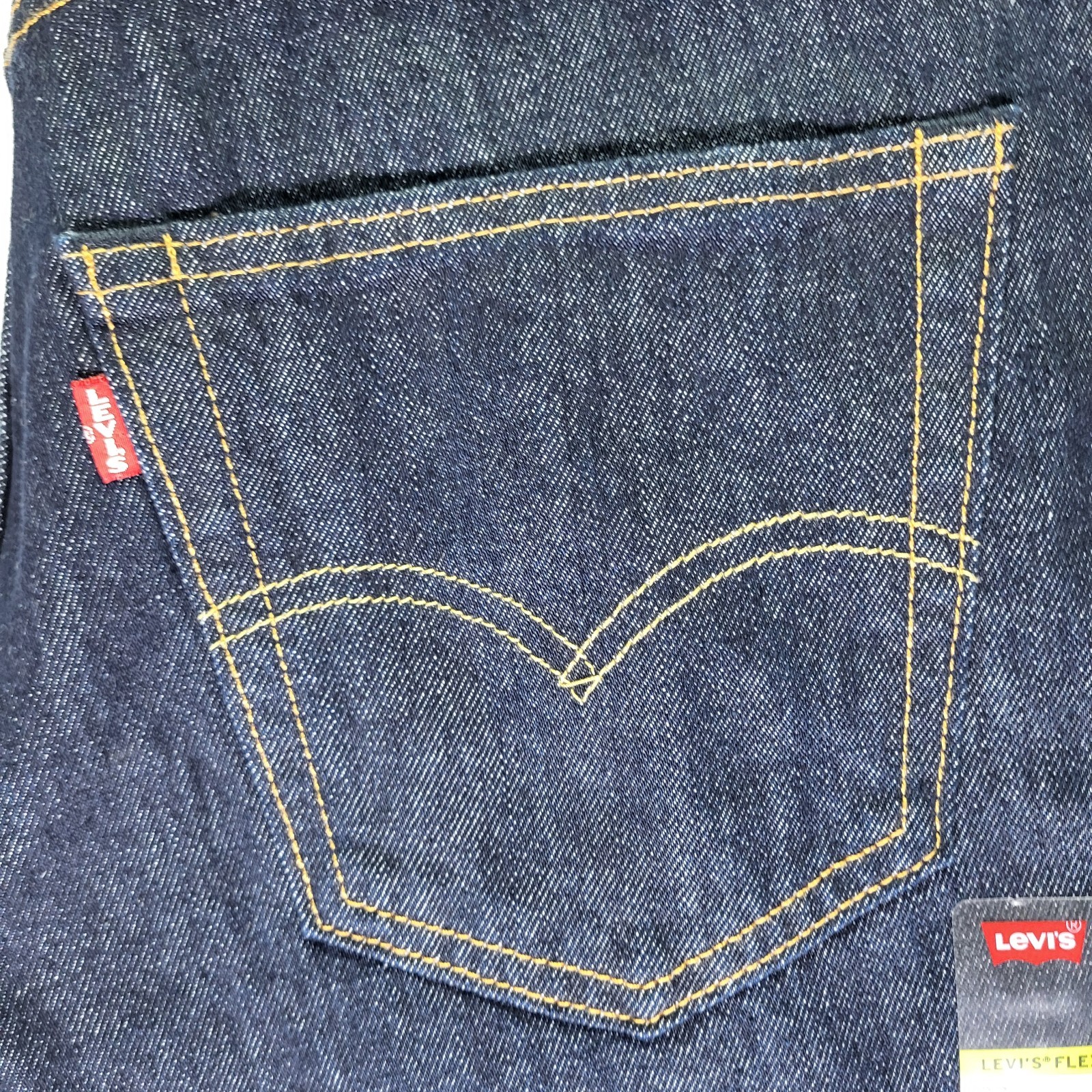 Levis Premium 568 Loose Straight Jeans 32×32 Mens New With Tags Dark Navy Flex