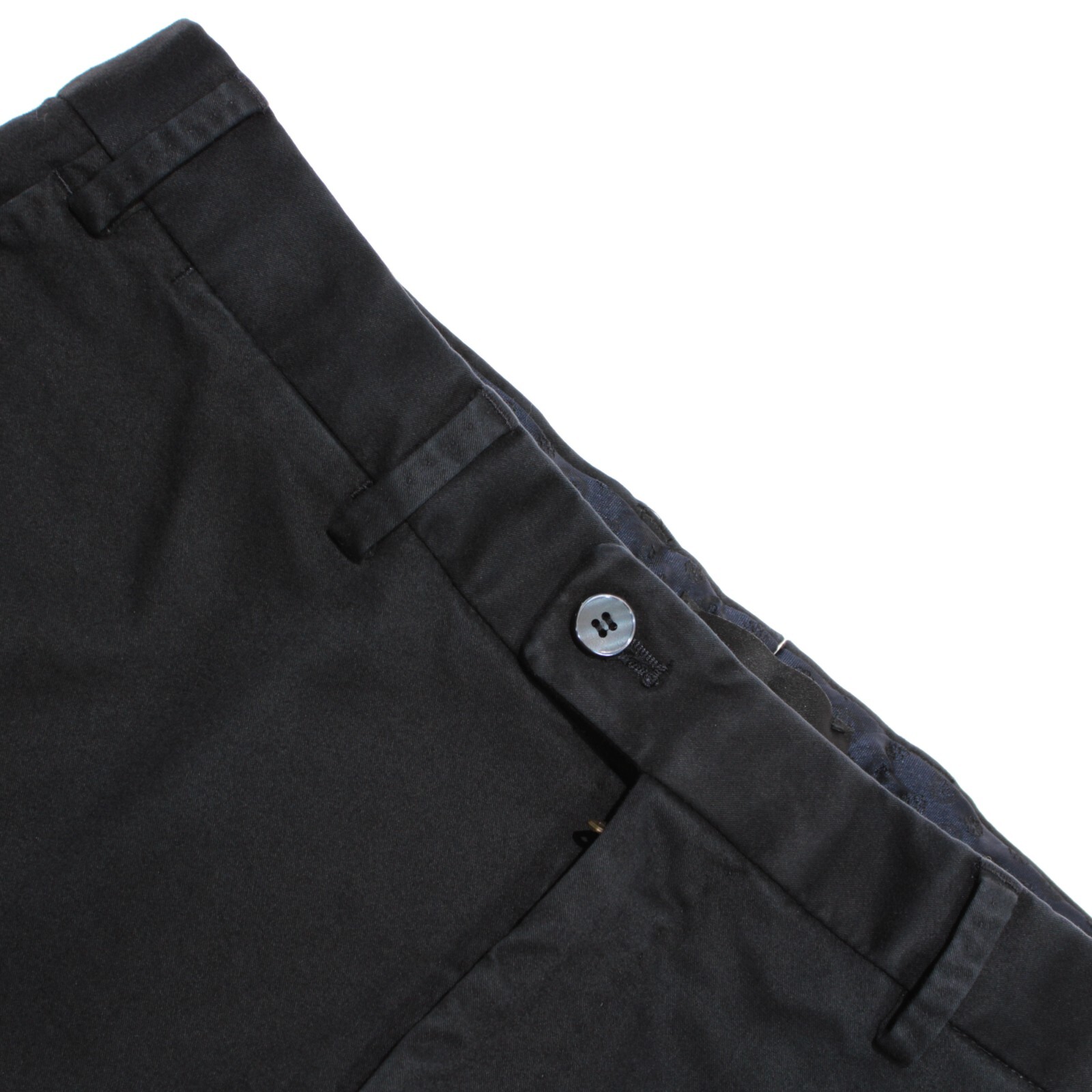 Hiltl NWD Cotton Blend Chinos / Casual Pants Size 34 US Dayne In Solid Blue