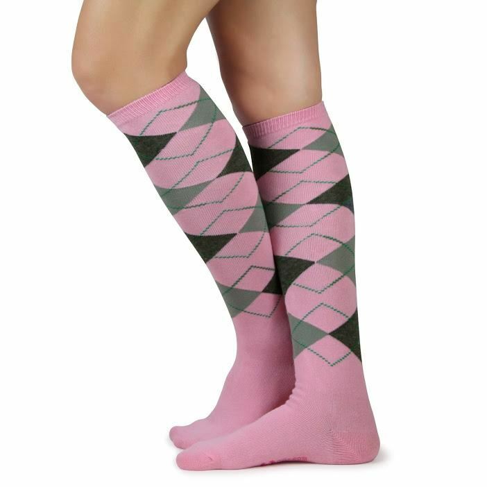 Spotlight Hosiery Elite Quality Argyle Womens Knee Highs Socks-You choose Color