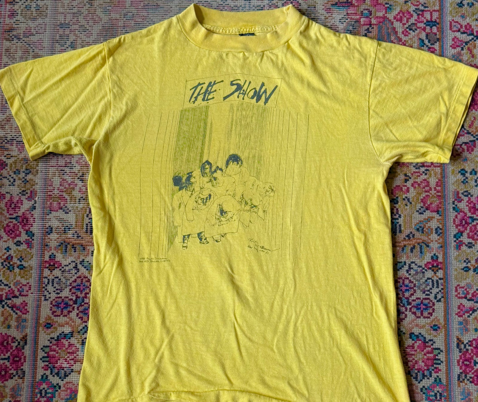 Ralph Steadman THE SHOW 1981 New York T shirt Hunter Thompson partner Medium