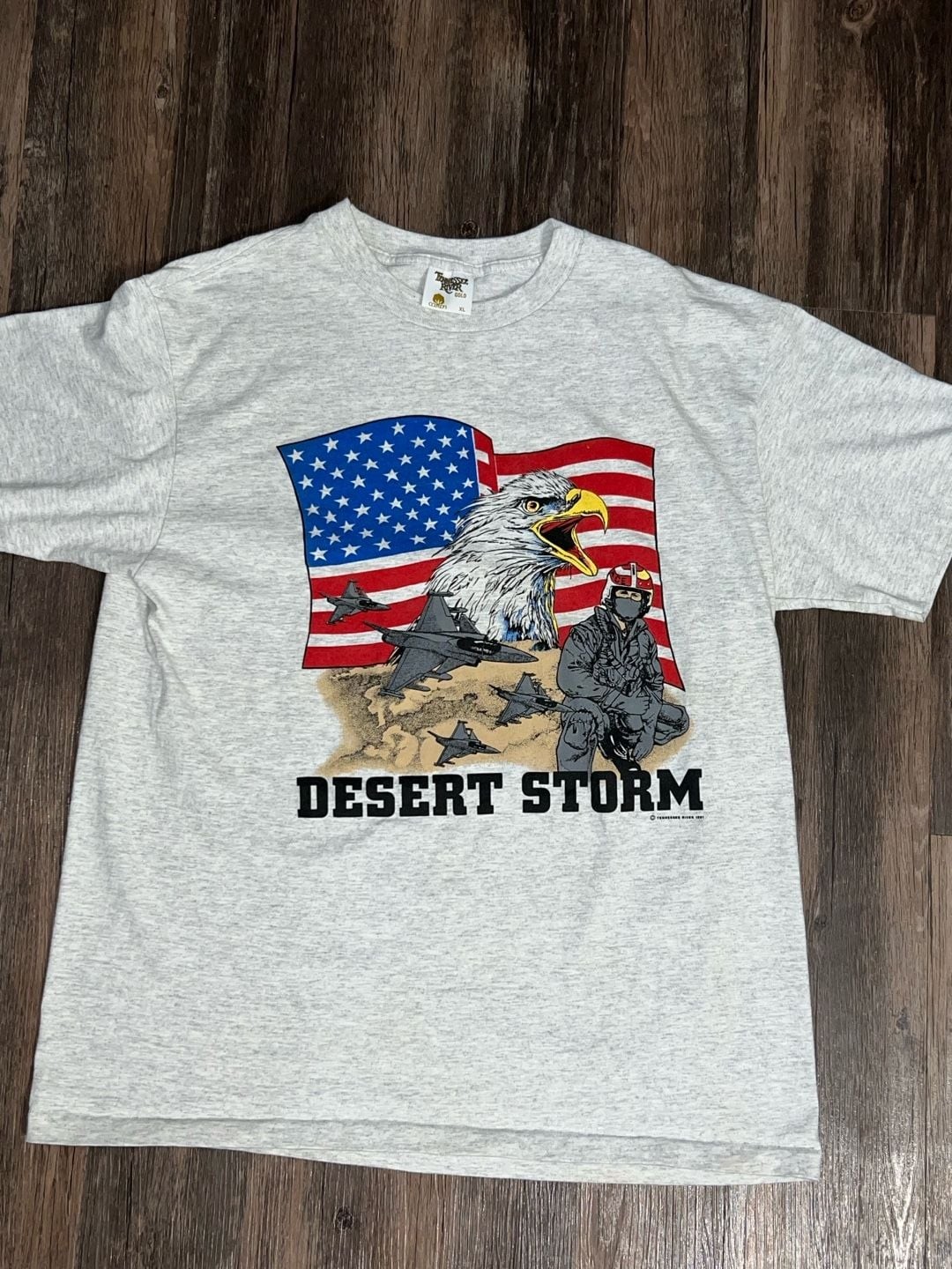 Vintage 1991 Operation Desert Storm Eagle Graphic T-Shirt XL