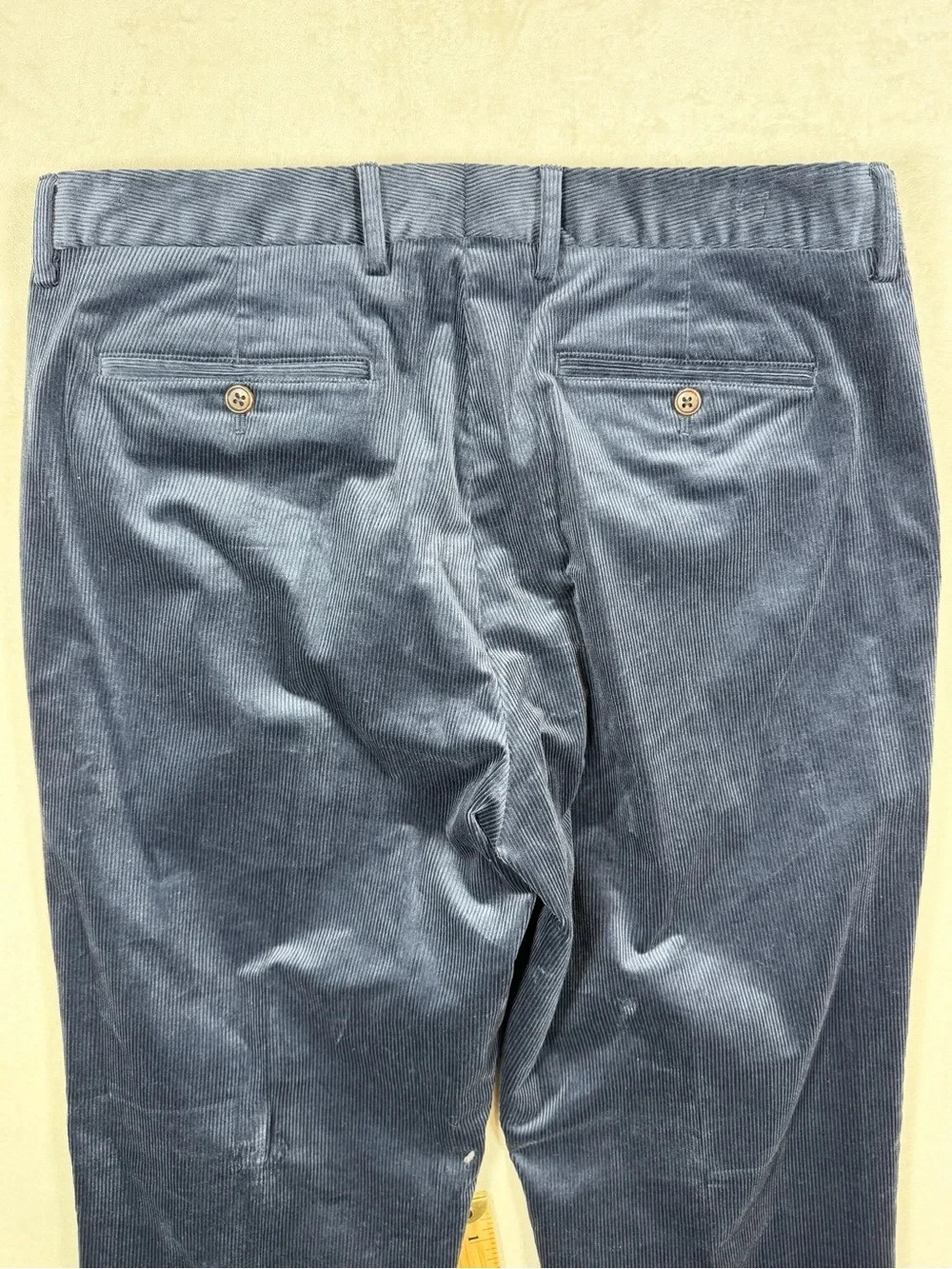 Bonobos 34W 34L Olimpias Fabrics Italy Woven Men’s Dark Navy Corduroy Trousers