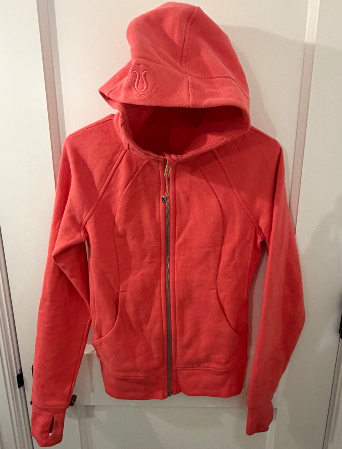 Lululemon Scuba Full Zip Fleece Hoodie Heathered Glaze Pink Women’s Size 4