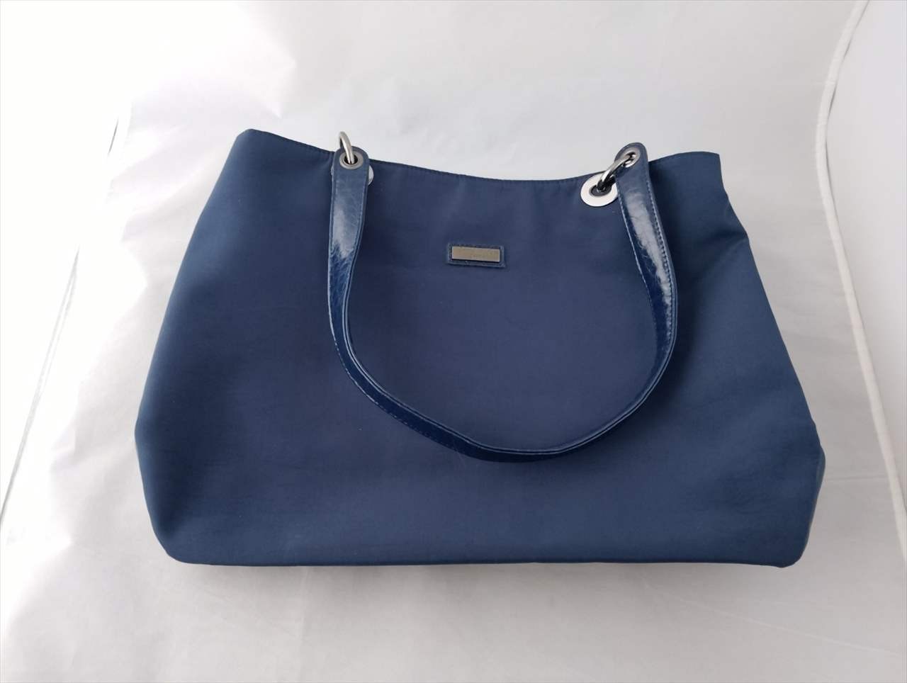 SANT MARIOS Leather Shoulder Bag Blue Size: W:15.7×H: 11.4in. [Unused] Italy