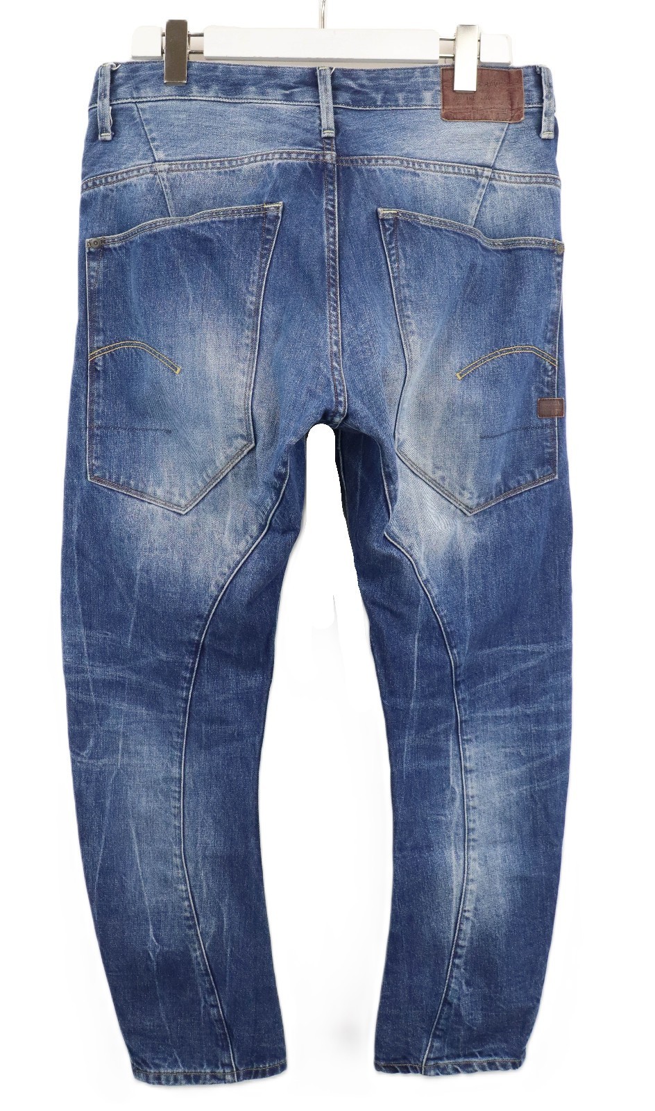 G-STAR Type C 3D Loose Tapered Jeans Men’s W33 Blue Faded Denim Whiskers