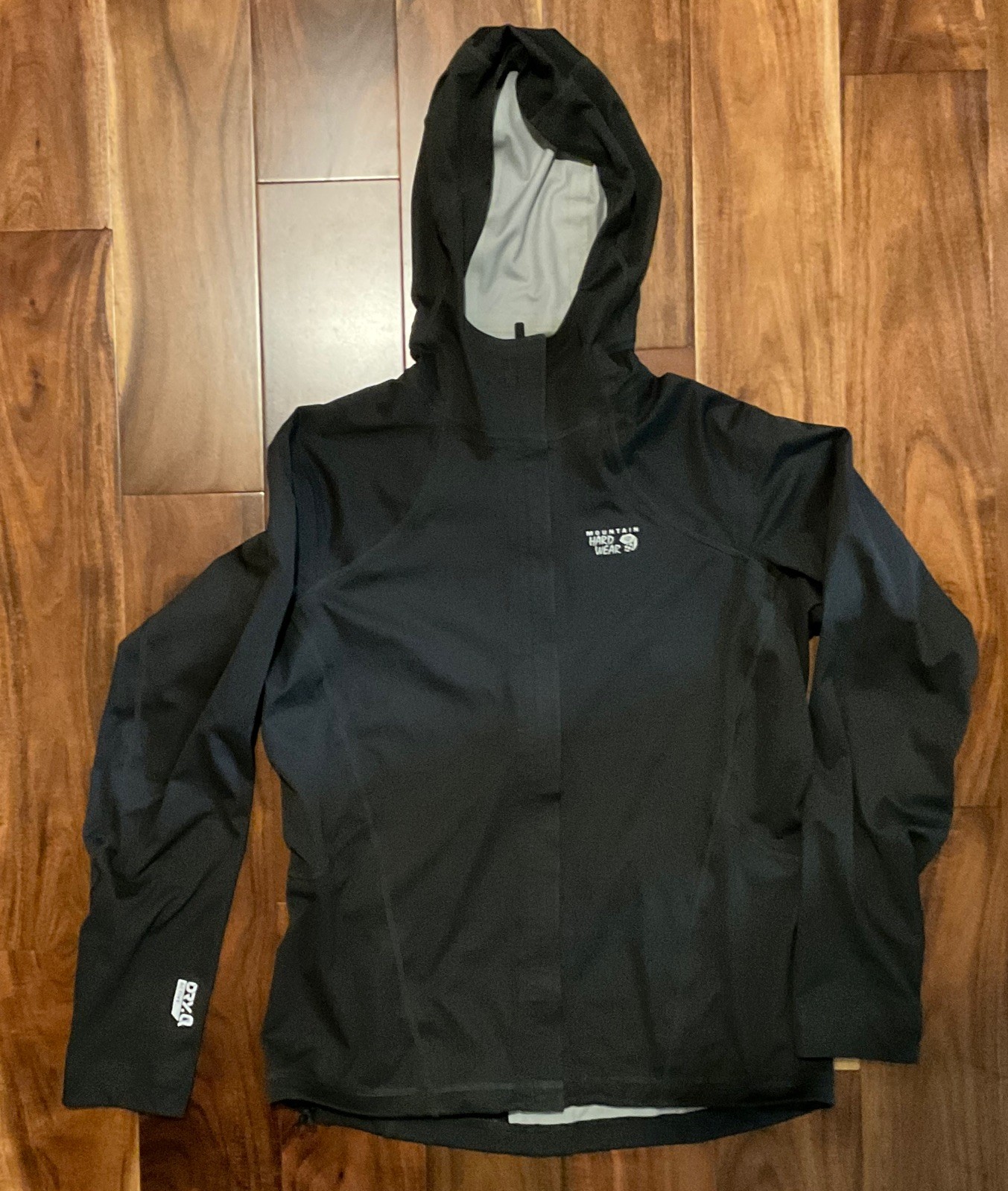 Mountain Hardwear Dry Q Active Hooded Zip Jacket Womens M Gray