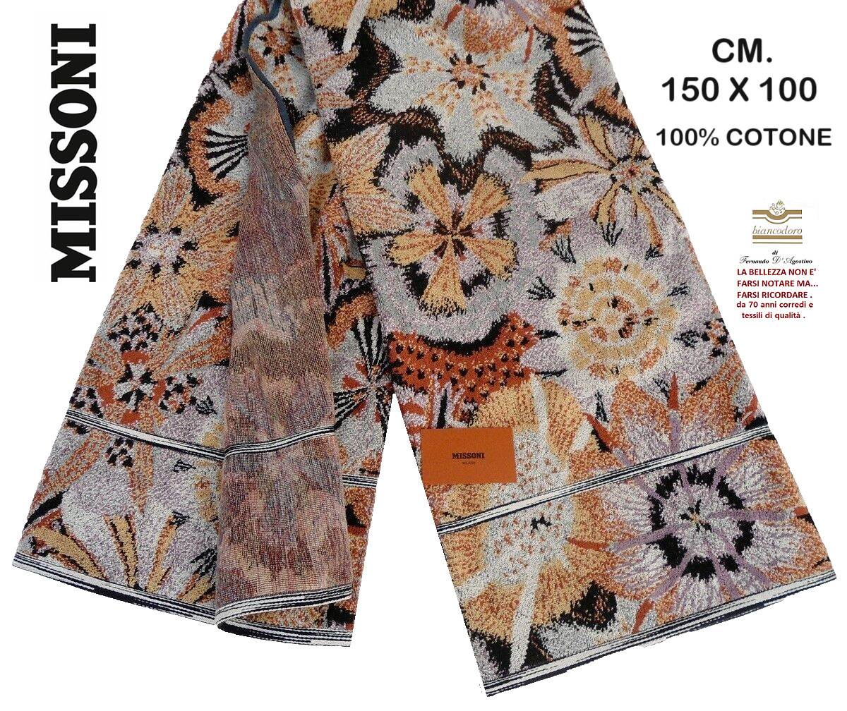 Beach Towel Sheet Sponge Missoni CM 150 x 100 Sea, Bathroom, Boat, Pool, Etc