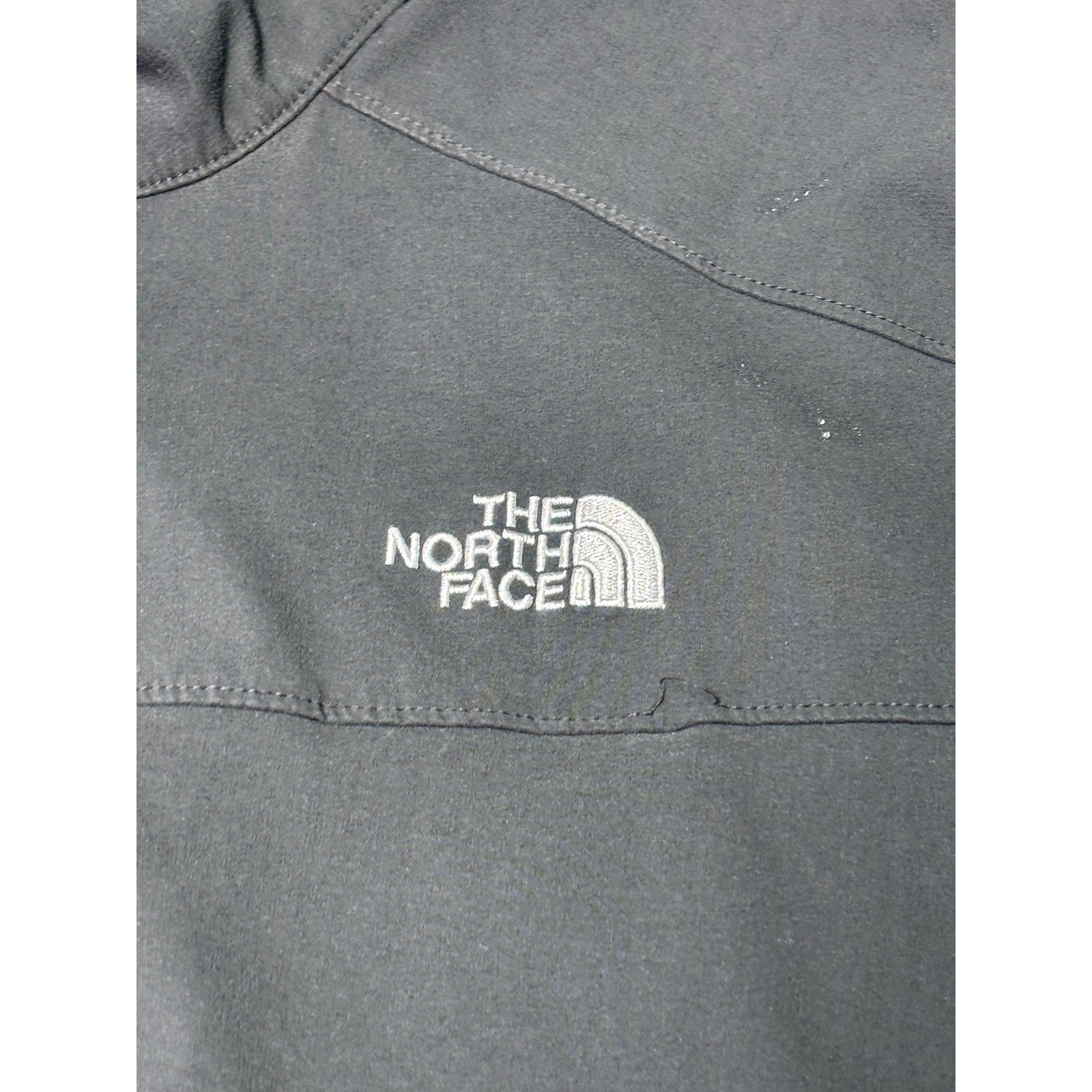 The North Face TNF Apex Softshell Jacket Mens Medium Black Full Zip Performance