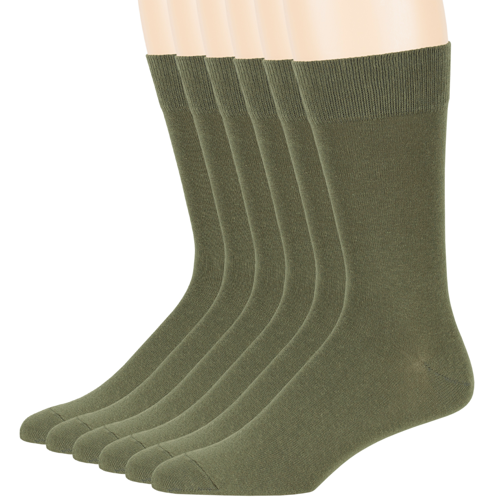 Men’s Cotton 4-6 Pack Dress Socks L/XL Black Brown Khaki Navy Grey Beige Burgund