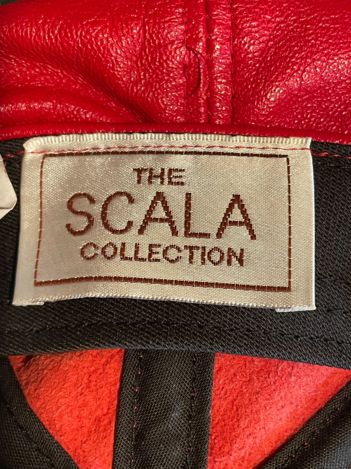 Scala Collection Newsboy Nappa LambSkin Leather Red Cap -New With Tags- One Size