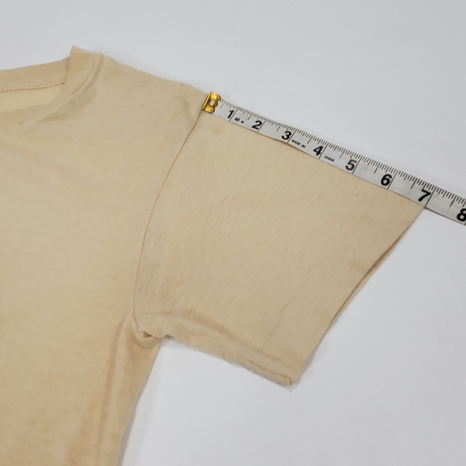 Vintage 1987 Beige Stanford Syncrotron T-Shirt Single Stitch Ched Label Sz S