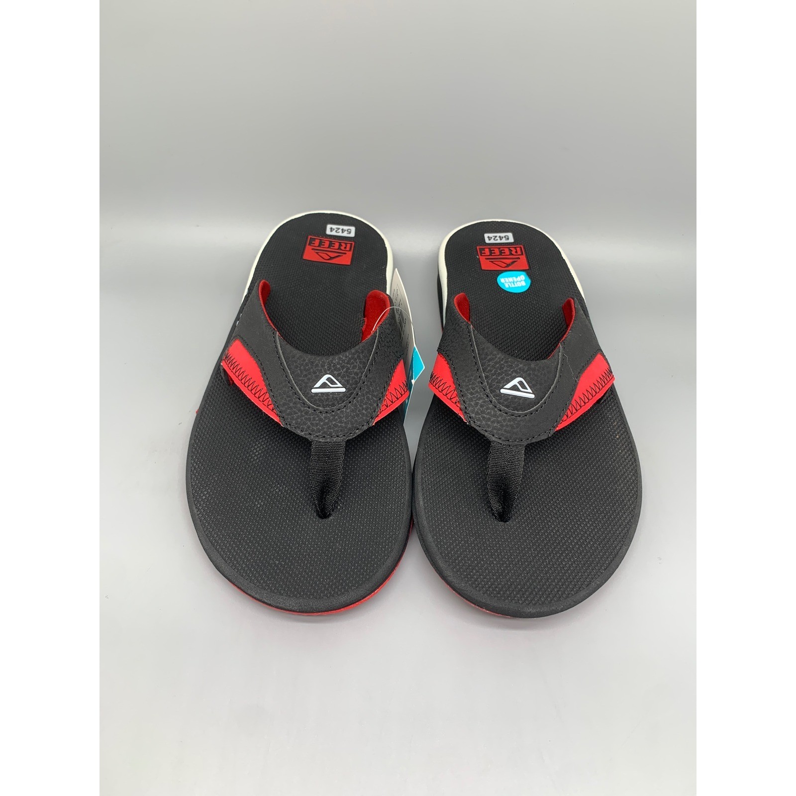 Reef Fanning Pregame Black Red Sandals CJ6403 Men’s Sz 11