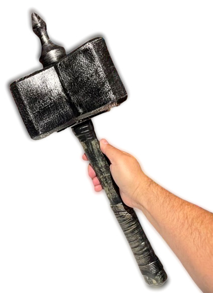 23″ MEDIEVAL WAR HEAD HAMMER Jumbo Thor Costume Weapon Prop Viking Battle Mallet
