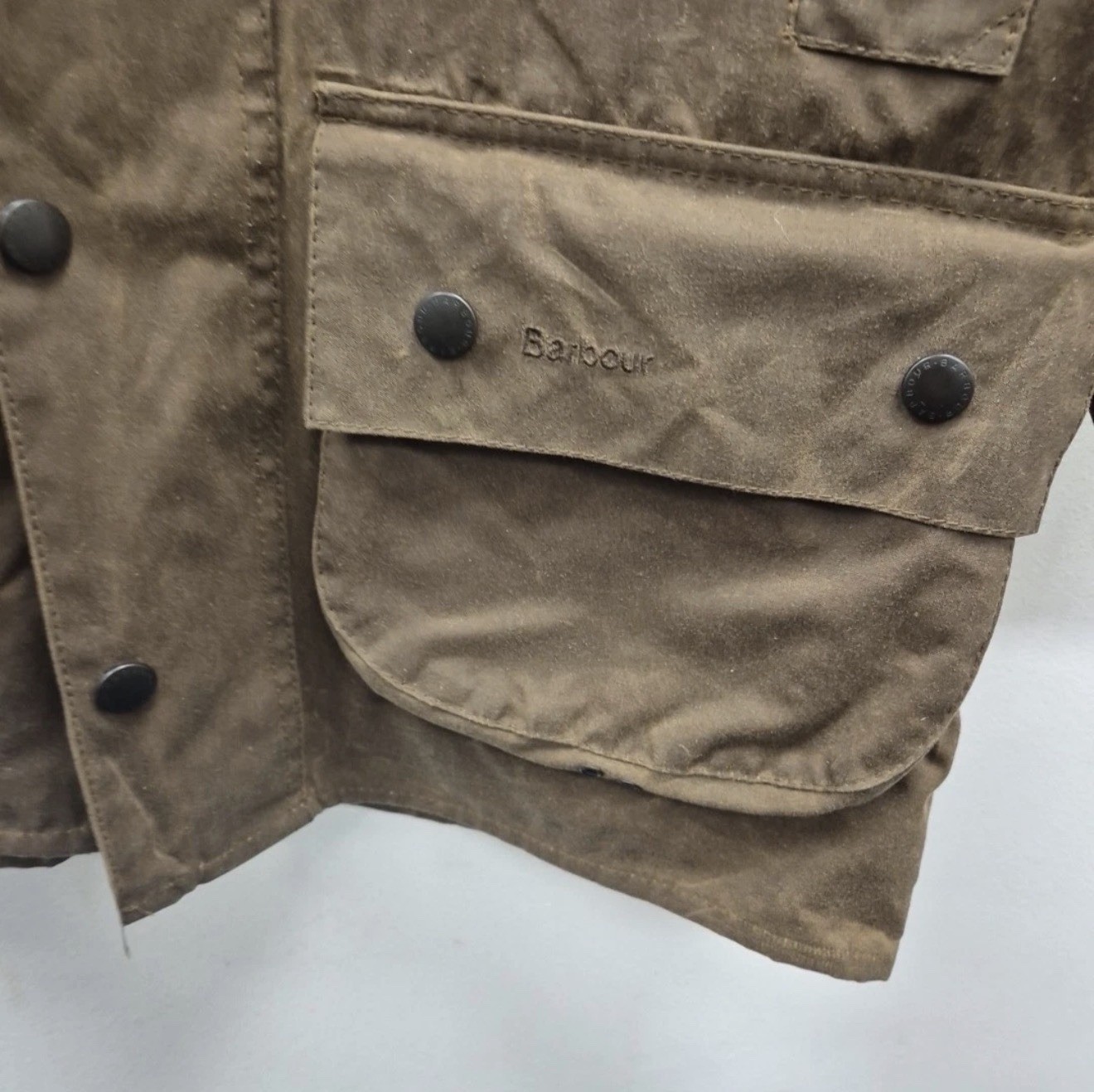 Barbour Beaufort Men’s Waxed Jacket, Bark Size S