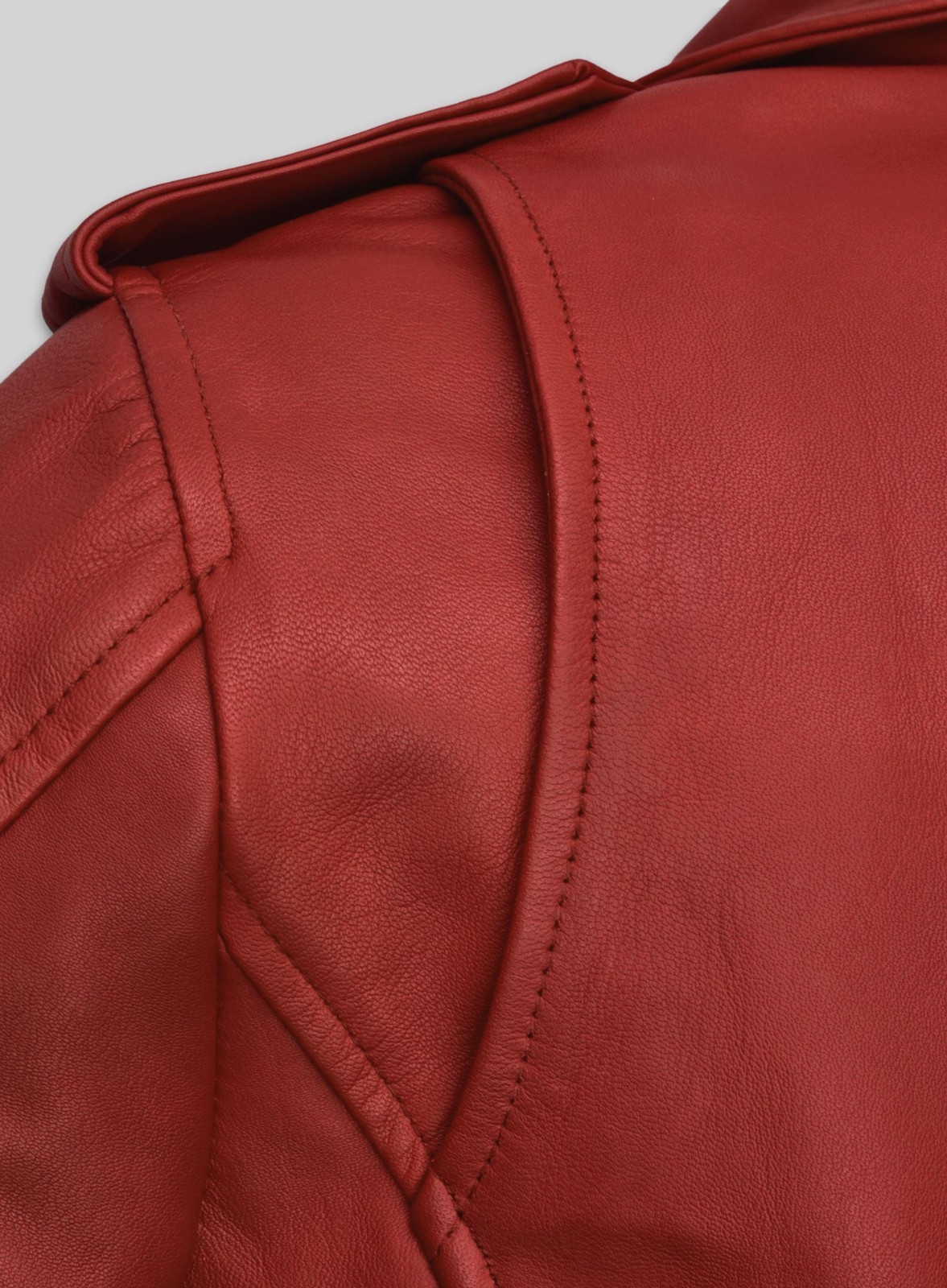 NEW Women’s Red Lambskin Leather Classic Biker Jacket Size XS S M L XL XXL 3XL