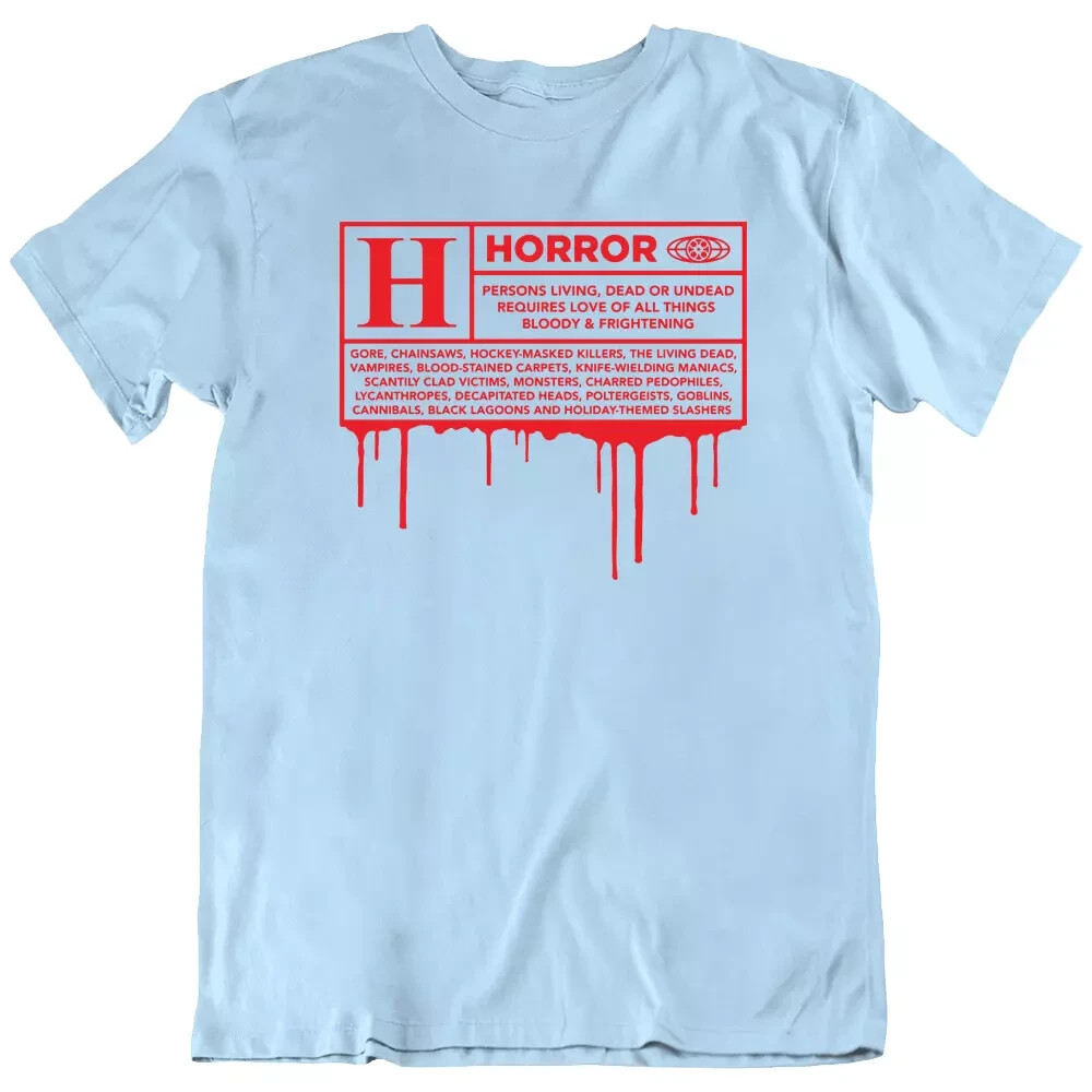 Rated H For Horror Scary Funny Movie Fan T Shirt Tee Gift New