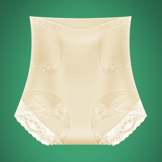 Women Briefs High Waist Thin ice silk Seamless Tummy Control Underpants 76351