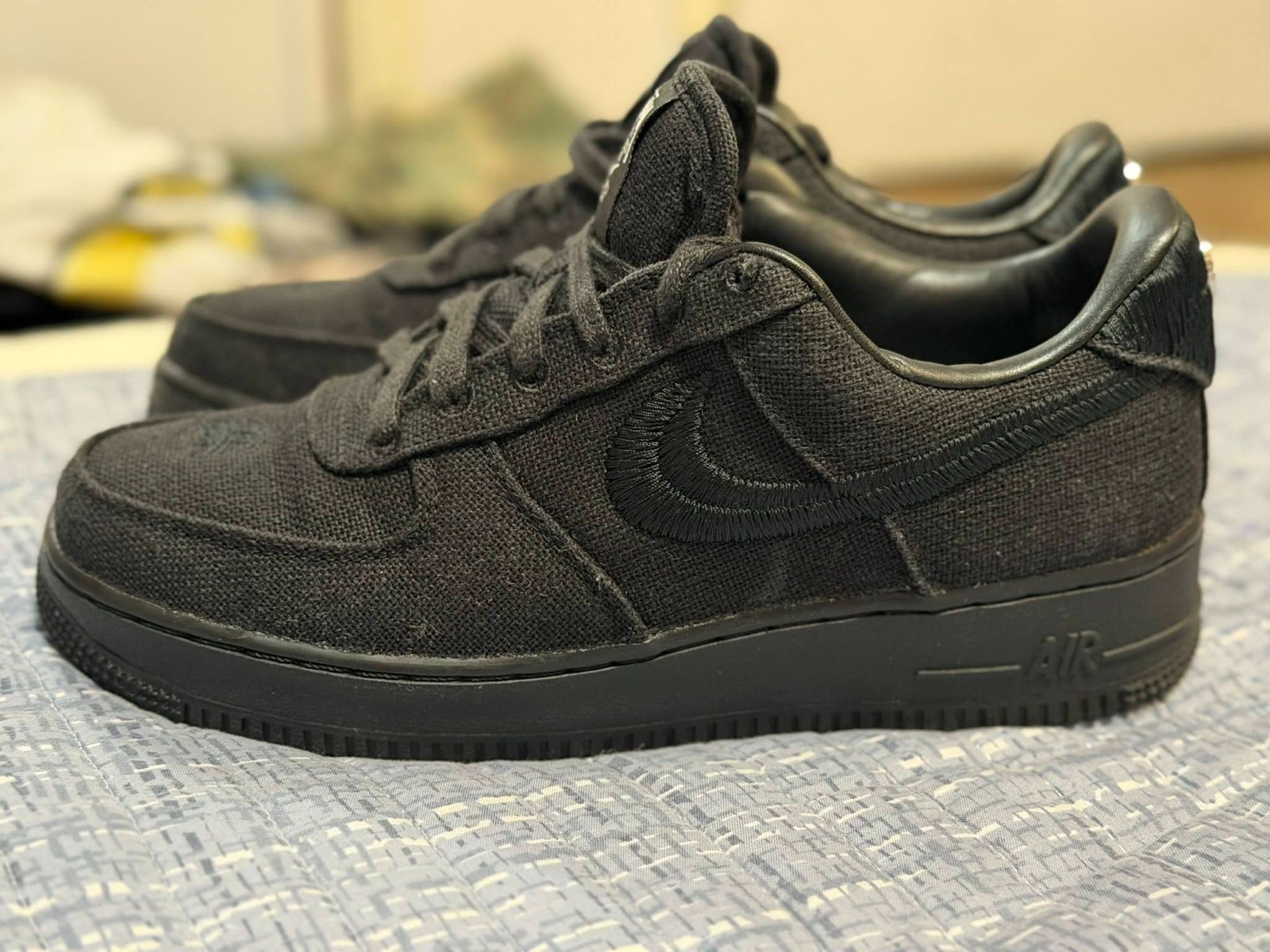Size 7 – Nike Air Force 1 Low Stussy Black