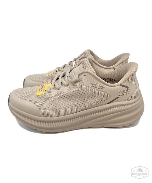 SKECHERS 118431 Men’s Sneakers US 8 (26cm) Beige Synthetic Upper