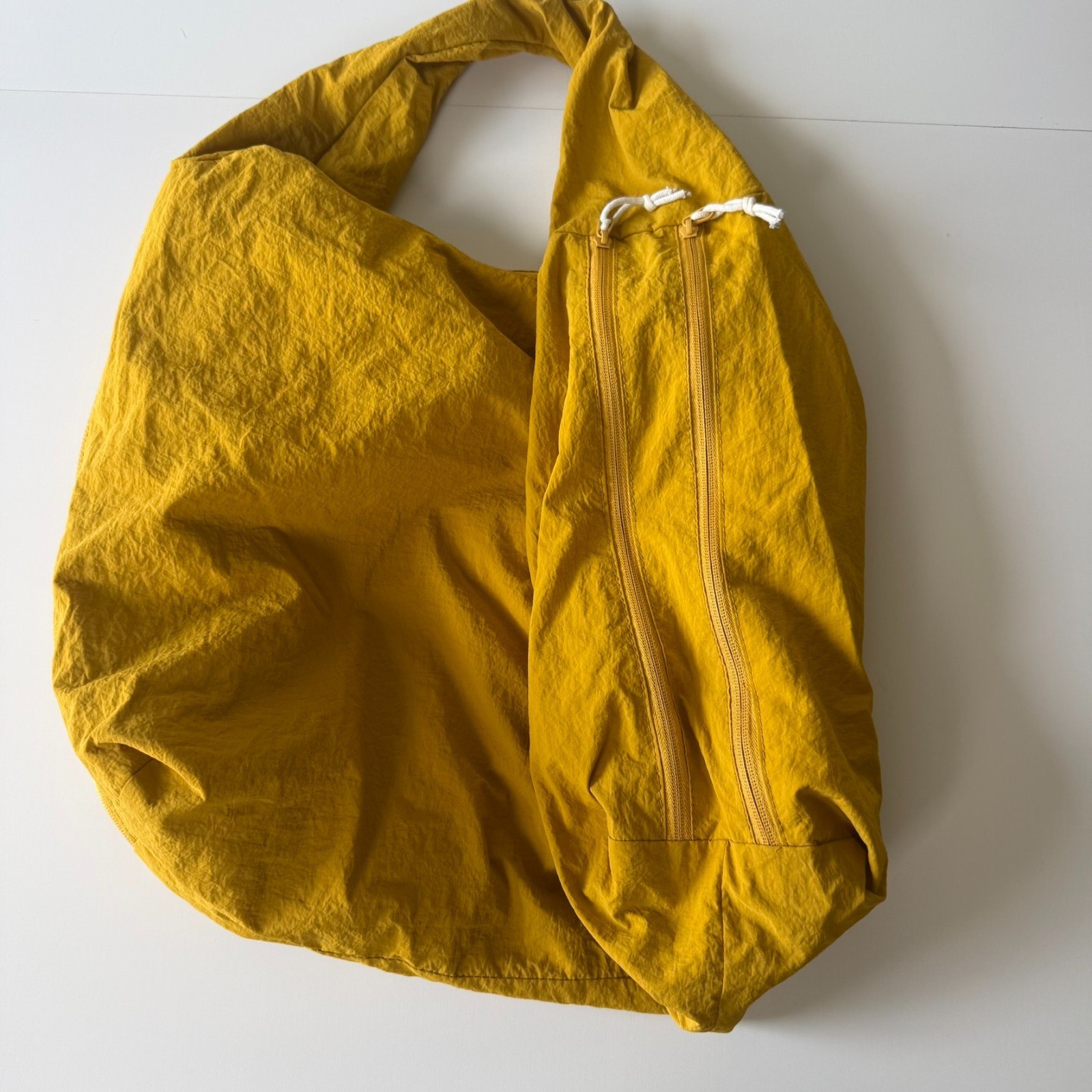 Yellow Tote Bag Women’s Large Mustard Shoulder Bag Multi‑Pocket Lightweight
