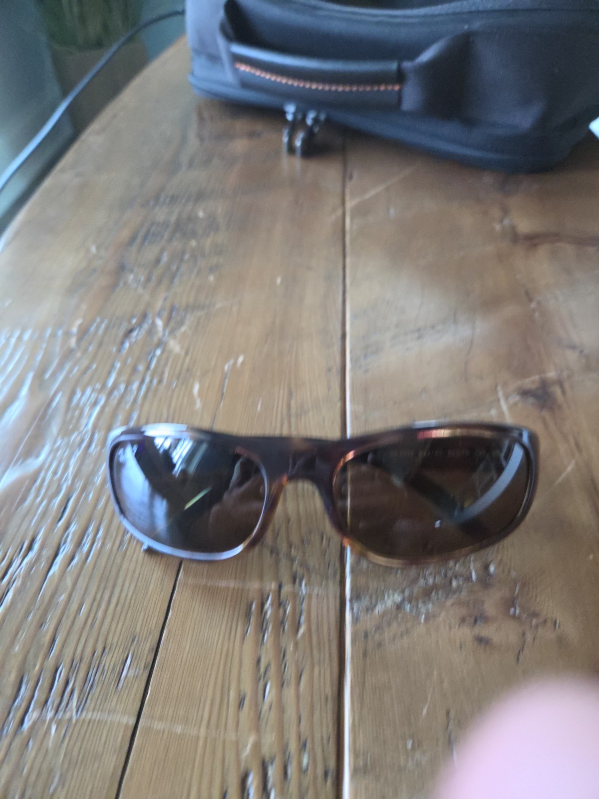Ray-Ban RB4033 Polarized Wrap Sunglasses Tortoise Brown 60-17 130mm